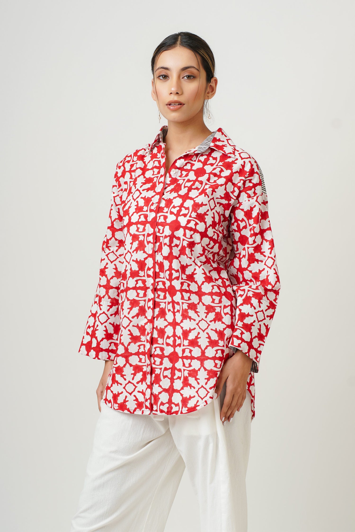 Scarlet Red Patch Shirt