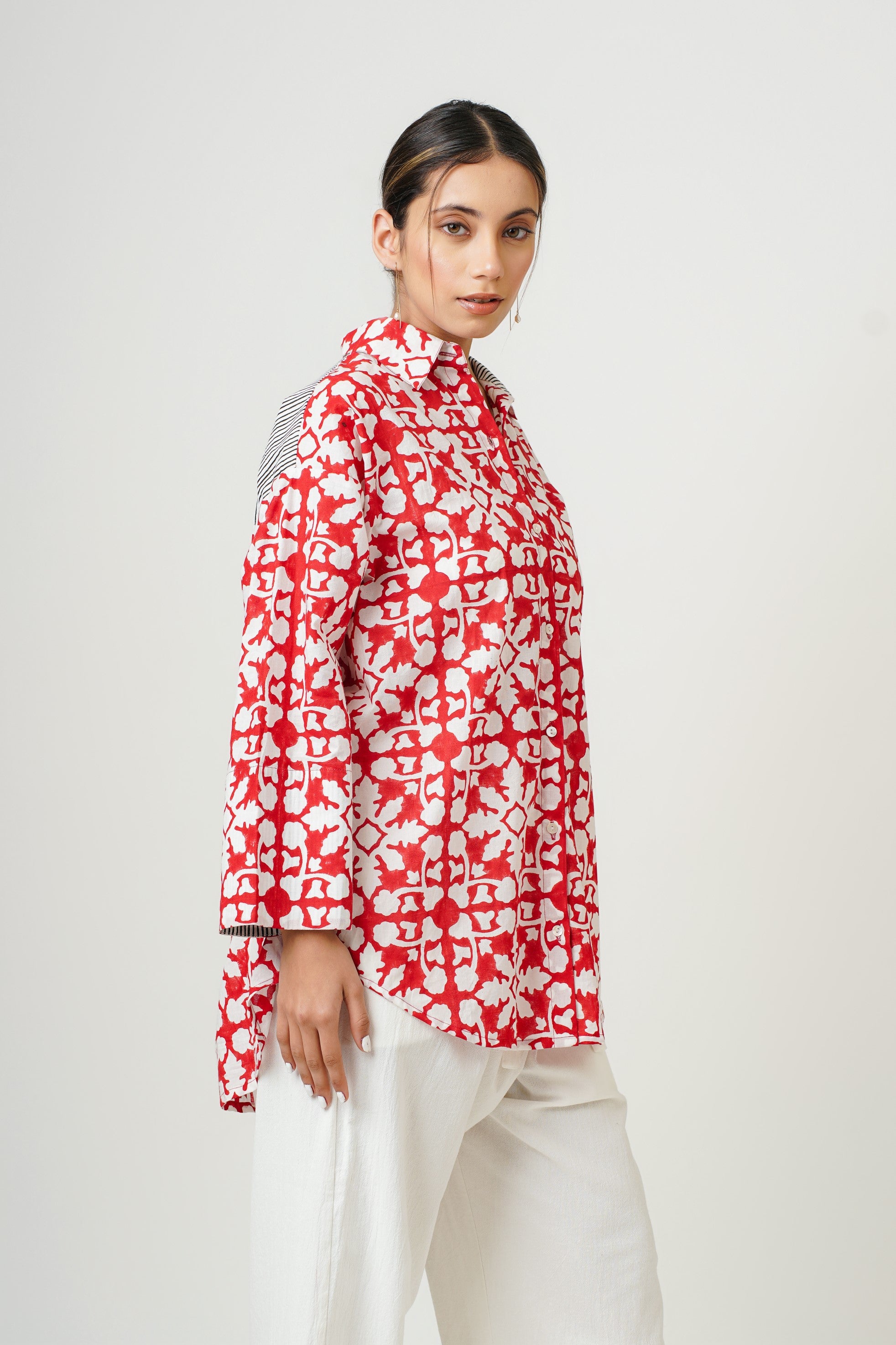 Scarlet Red Patch Shirt