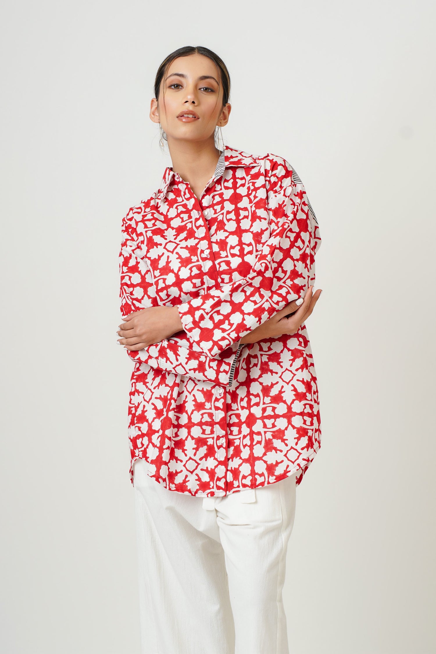 Scarlet Red Patch Shirt