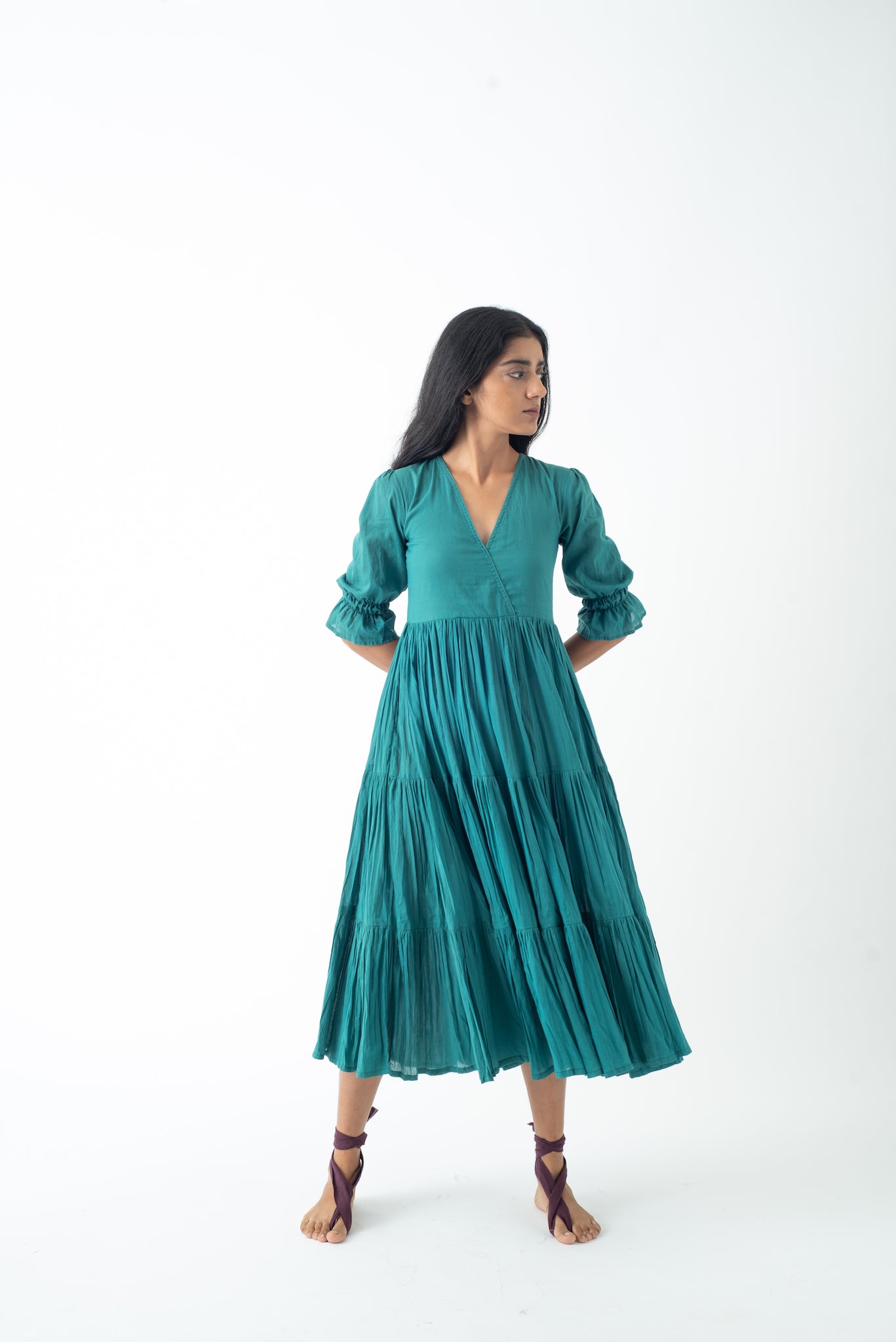Jaisalmer Mustard Cloud Dress