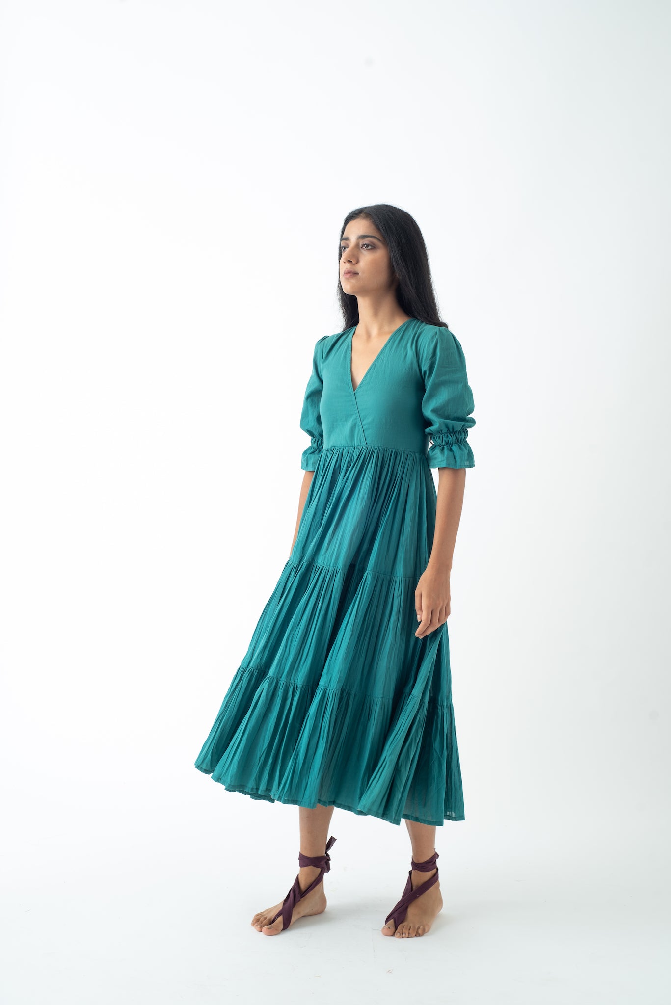 Jaisalmer Mustard Cloud Dress