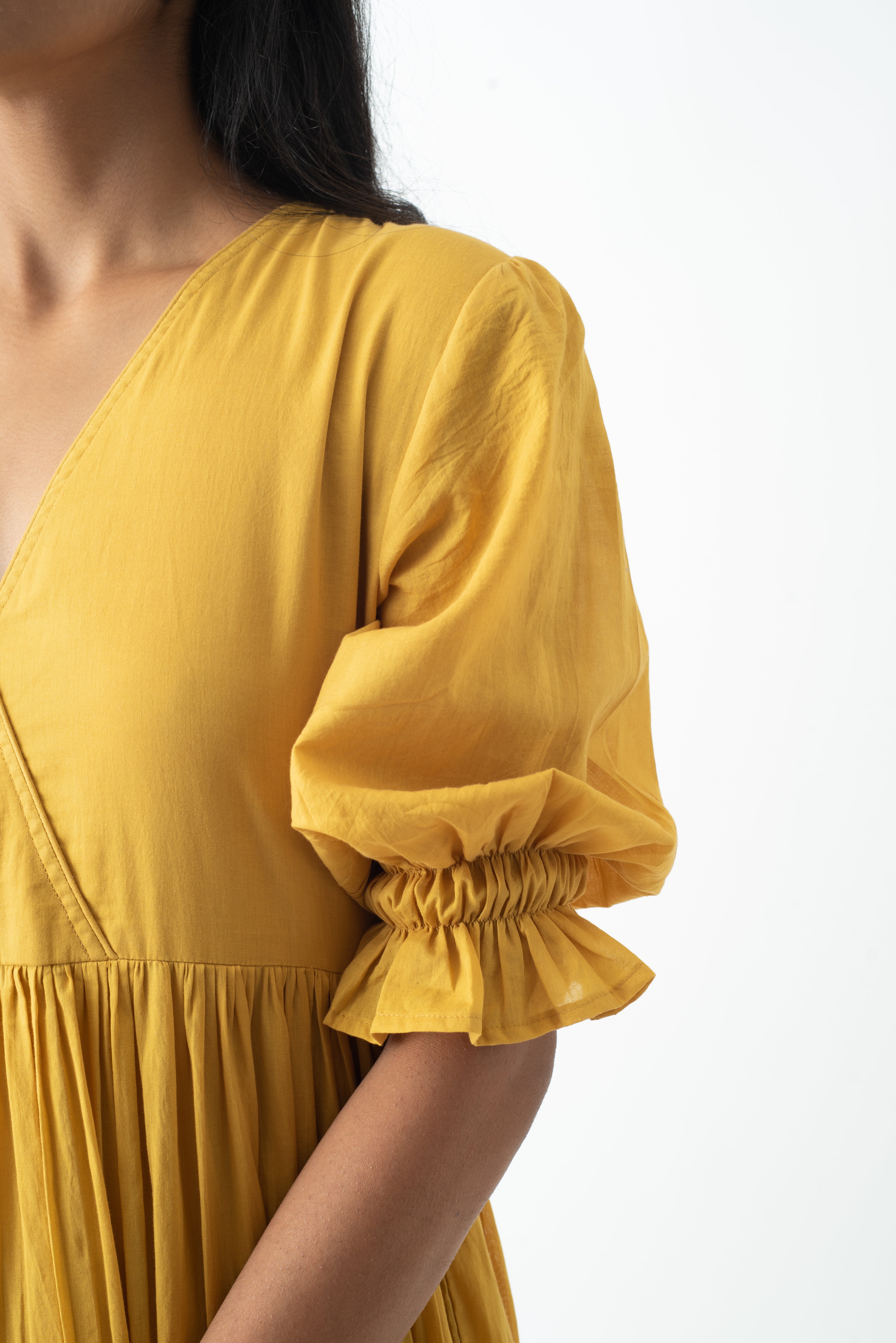 Jaisalmer Mustard Cloud Dress