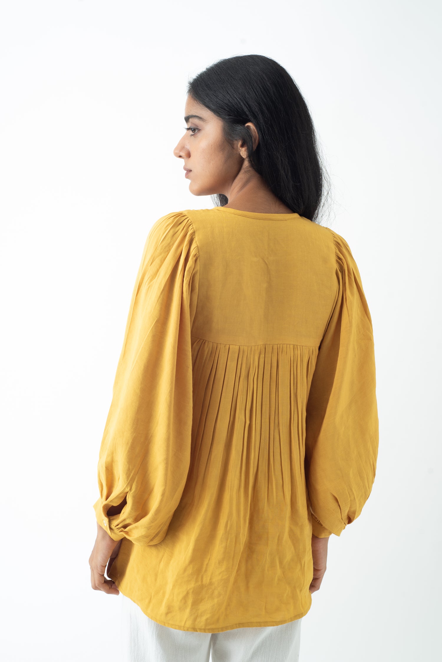 Jaisalmer Mustard Lana Top