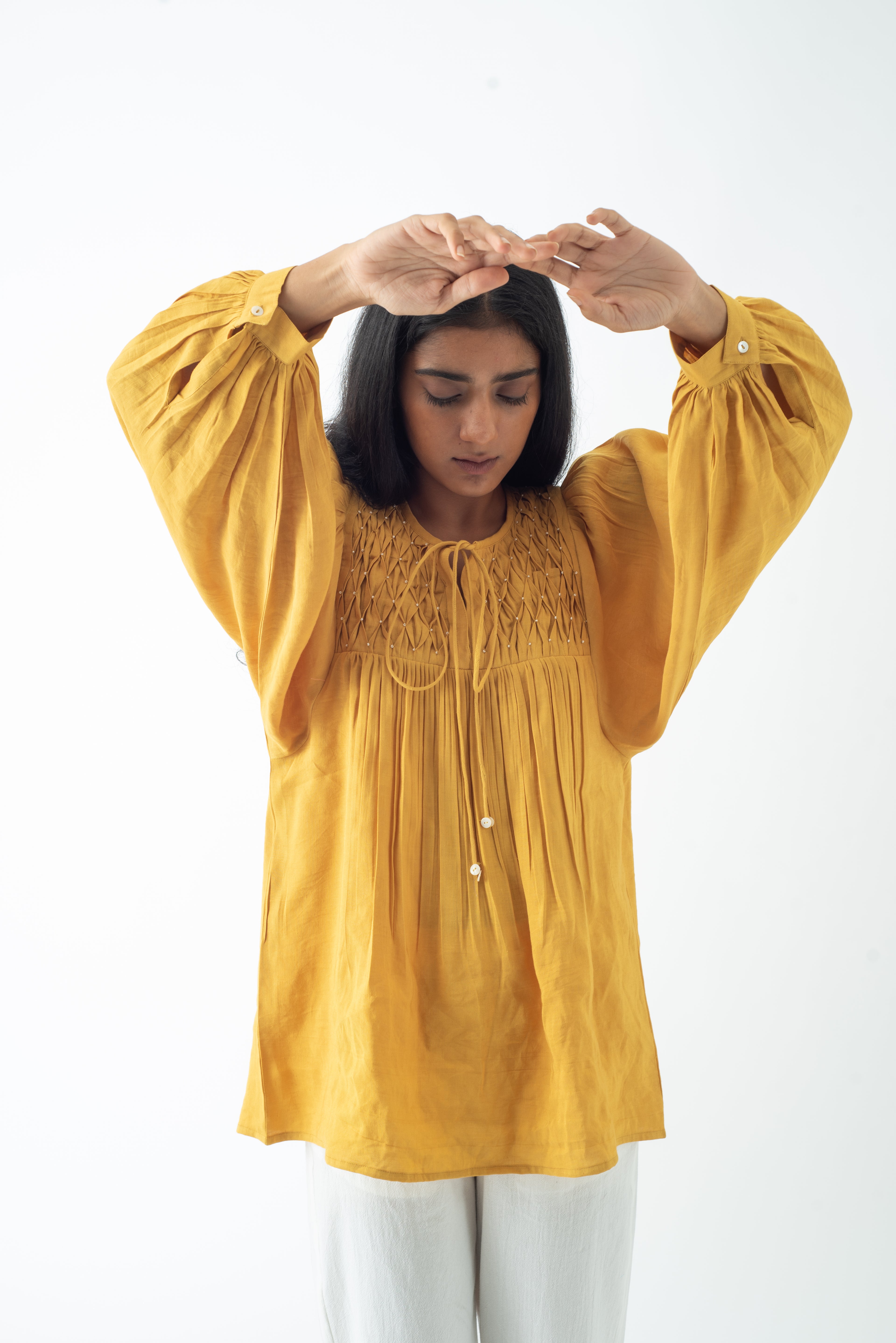 Jaisalmer Mustard Lana Top