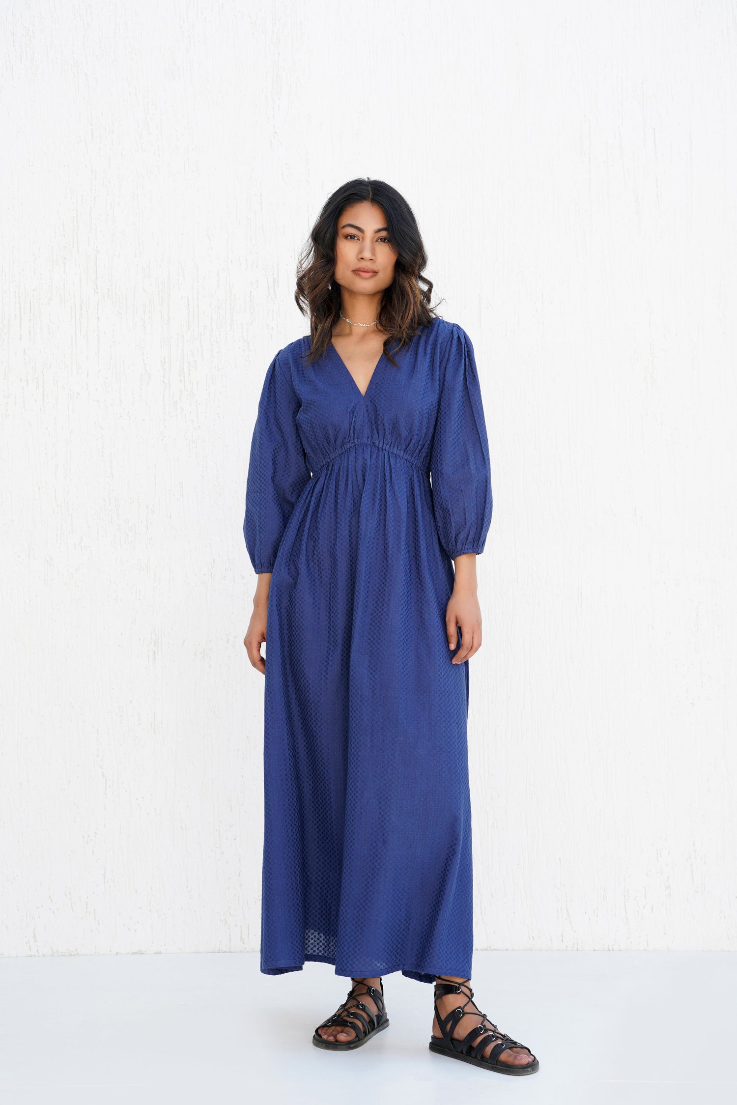 Lagoon Blue Floe Dress