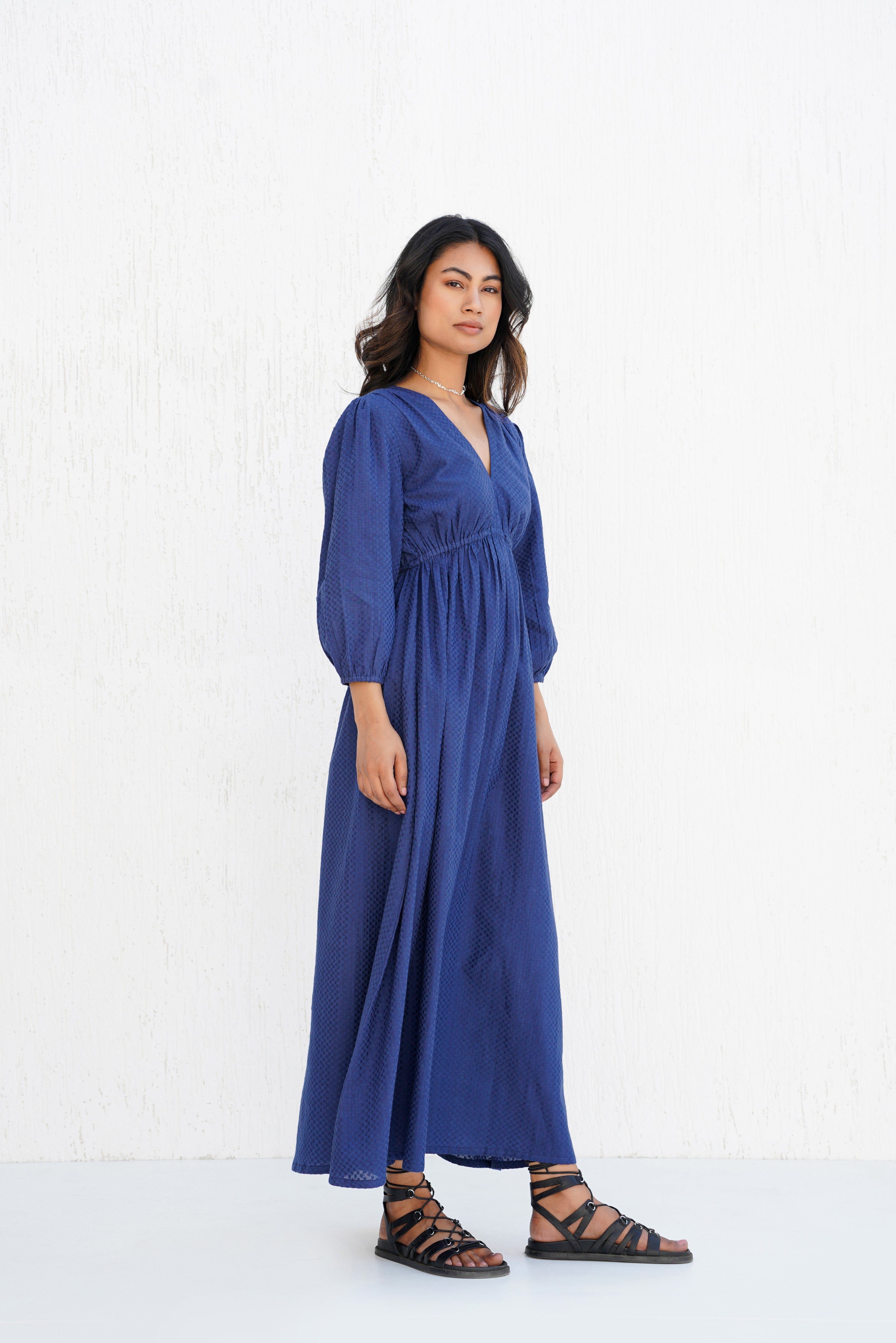 Lagoon Blue Floe Dress
