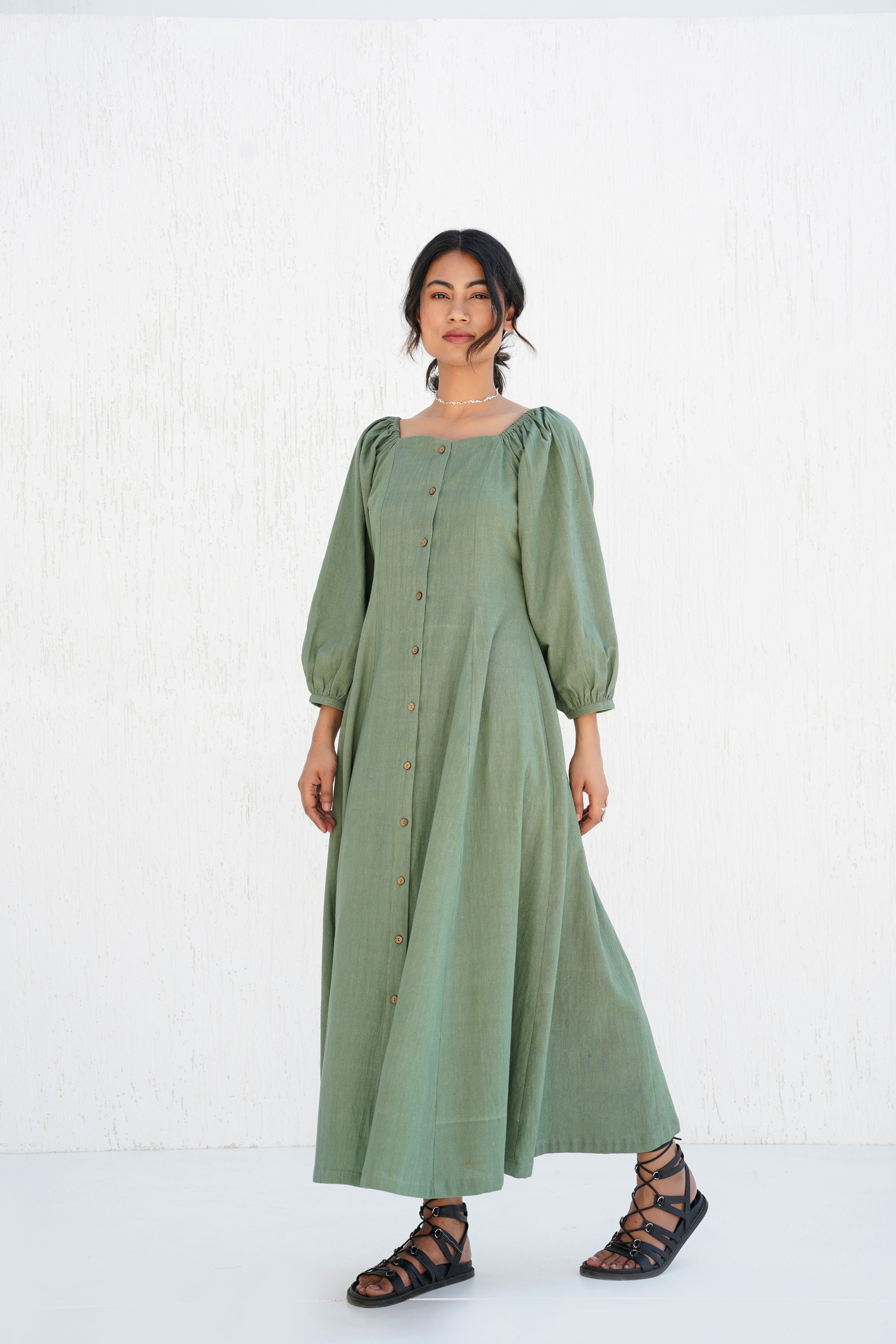 Bayleaf Green Zelda Dress
