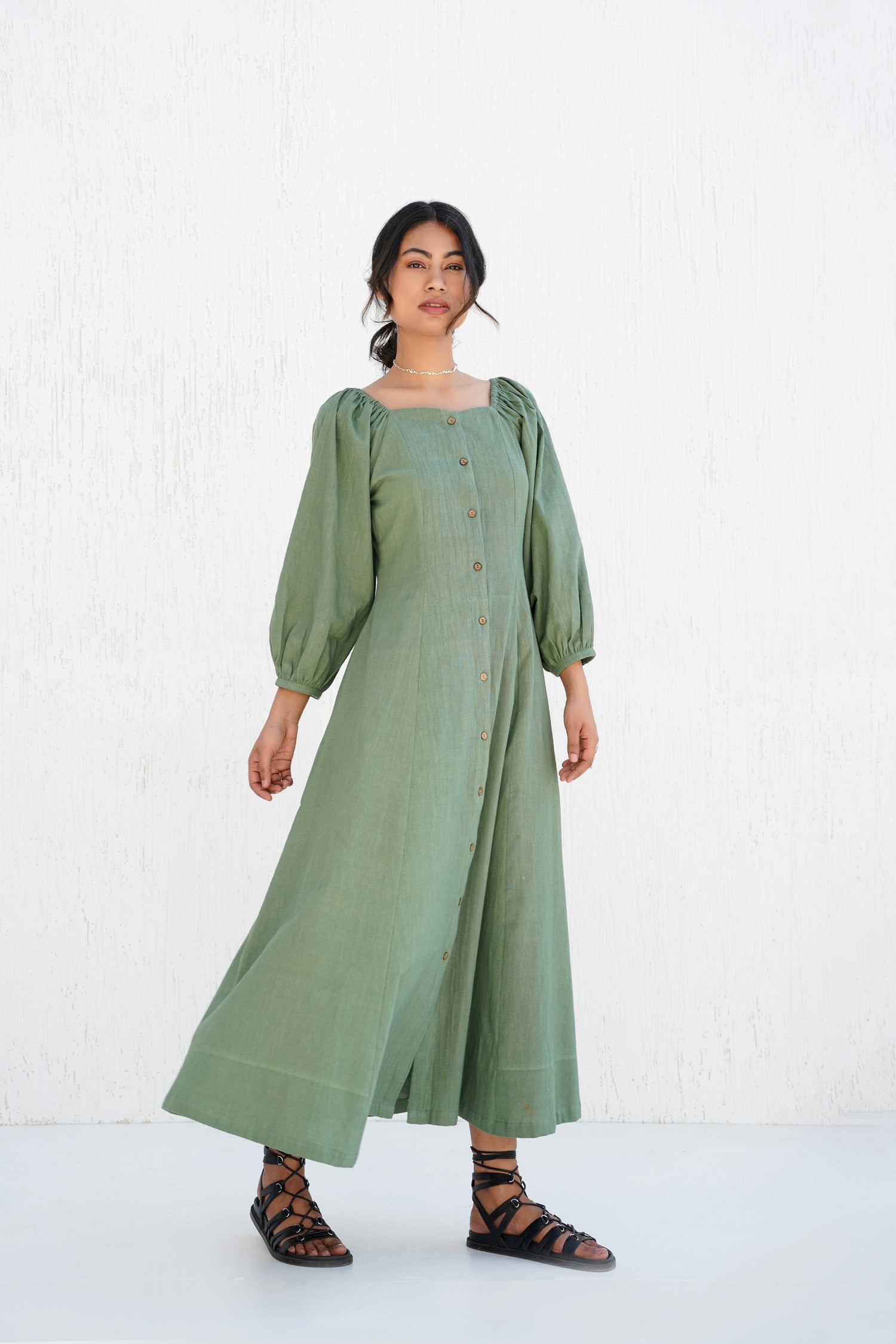 Bayleaf Green Zelda Dress
