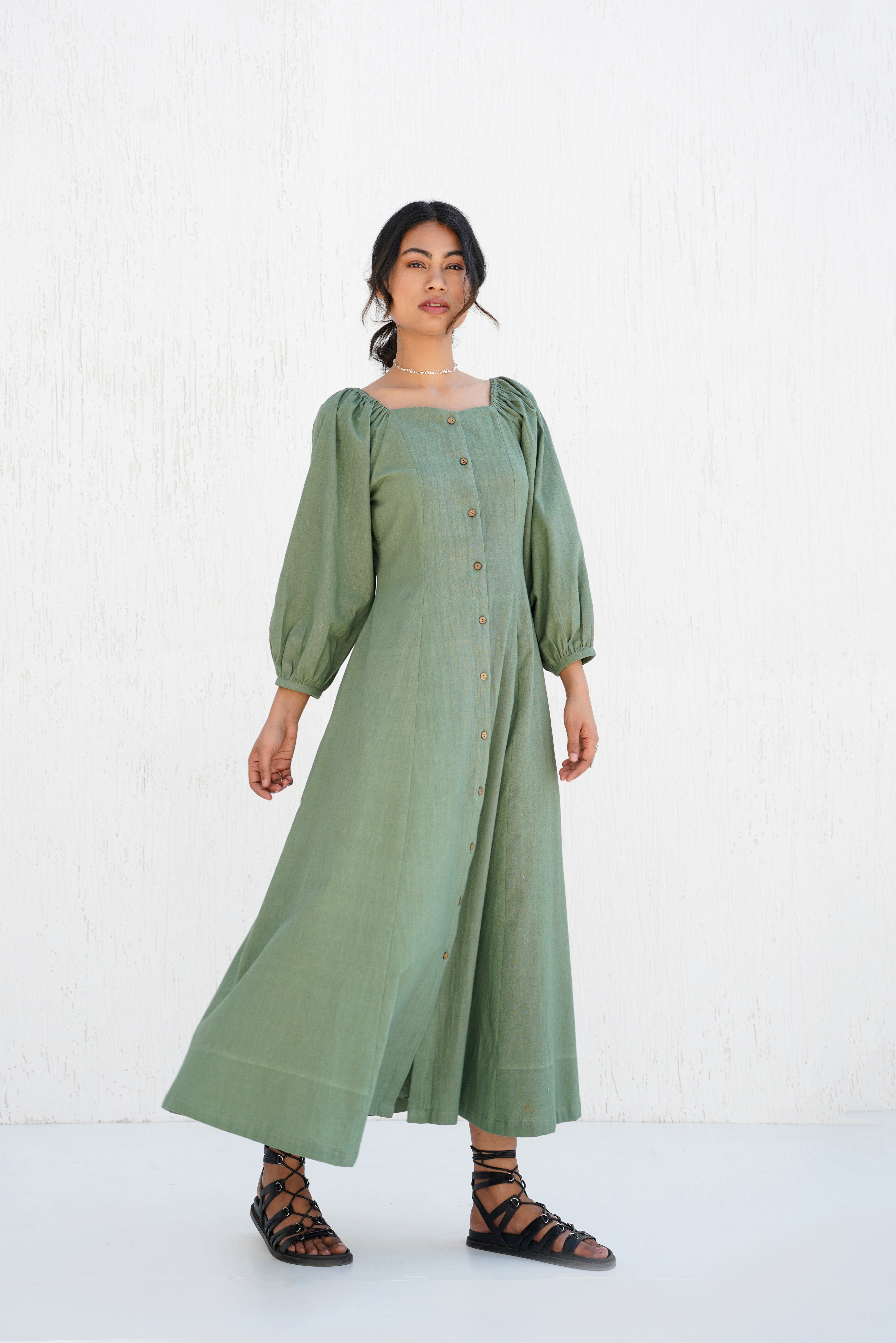 Bayleaf Green Zelda Dress