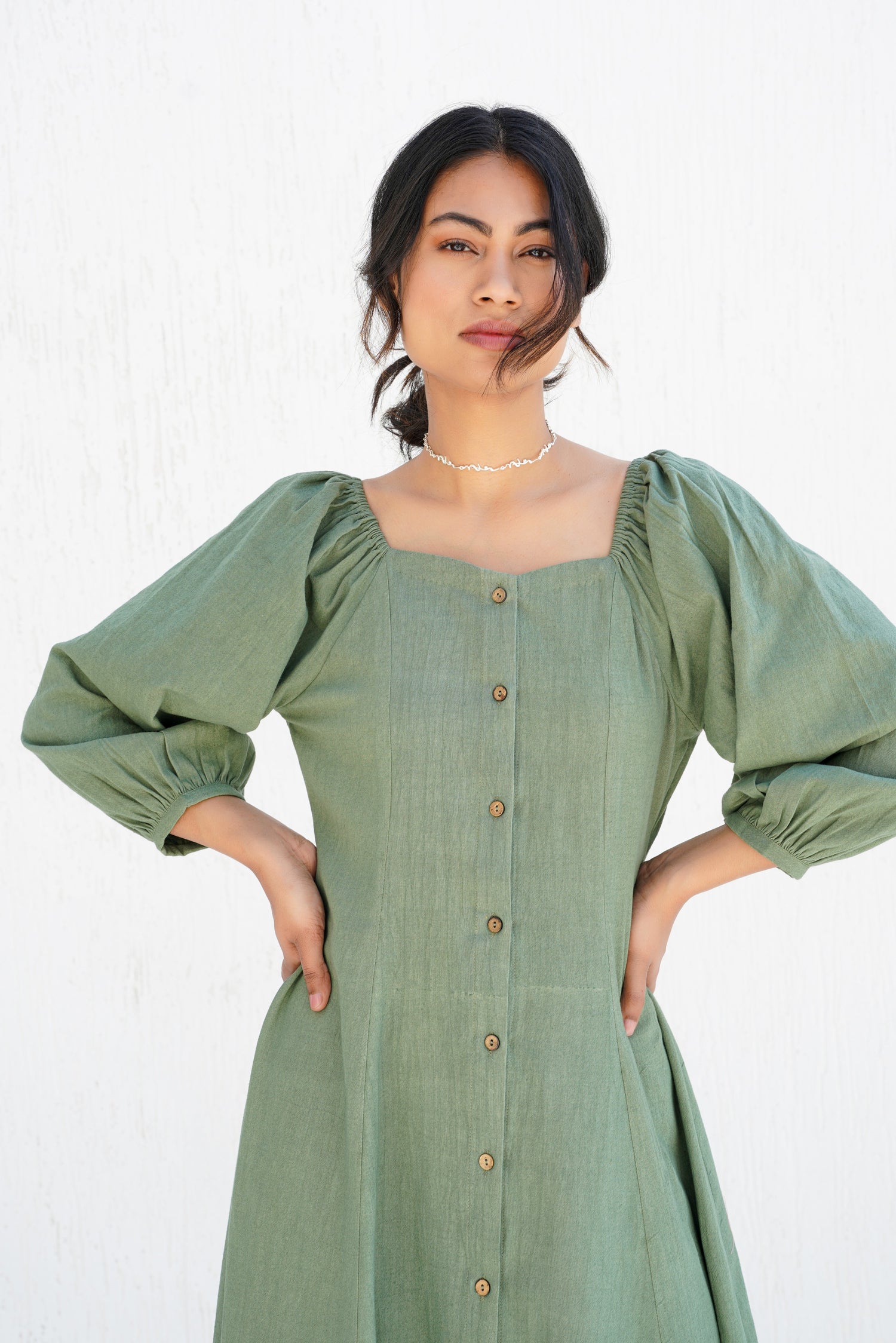 Bayleaf Green Zelda Dress