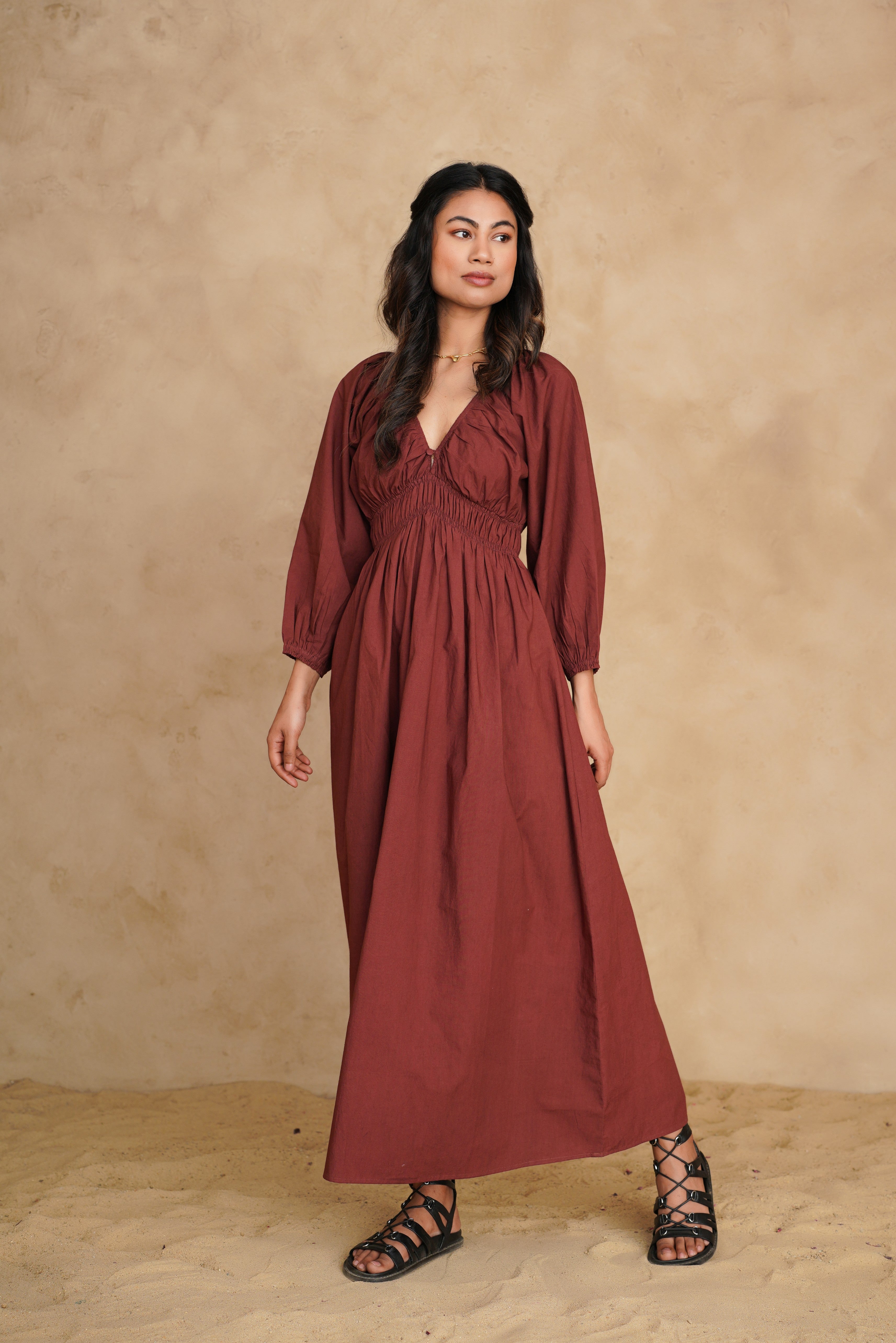 Mahogany Ecru Dress