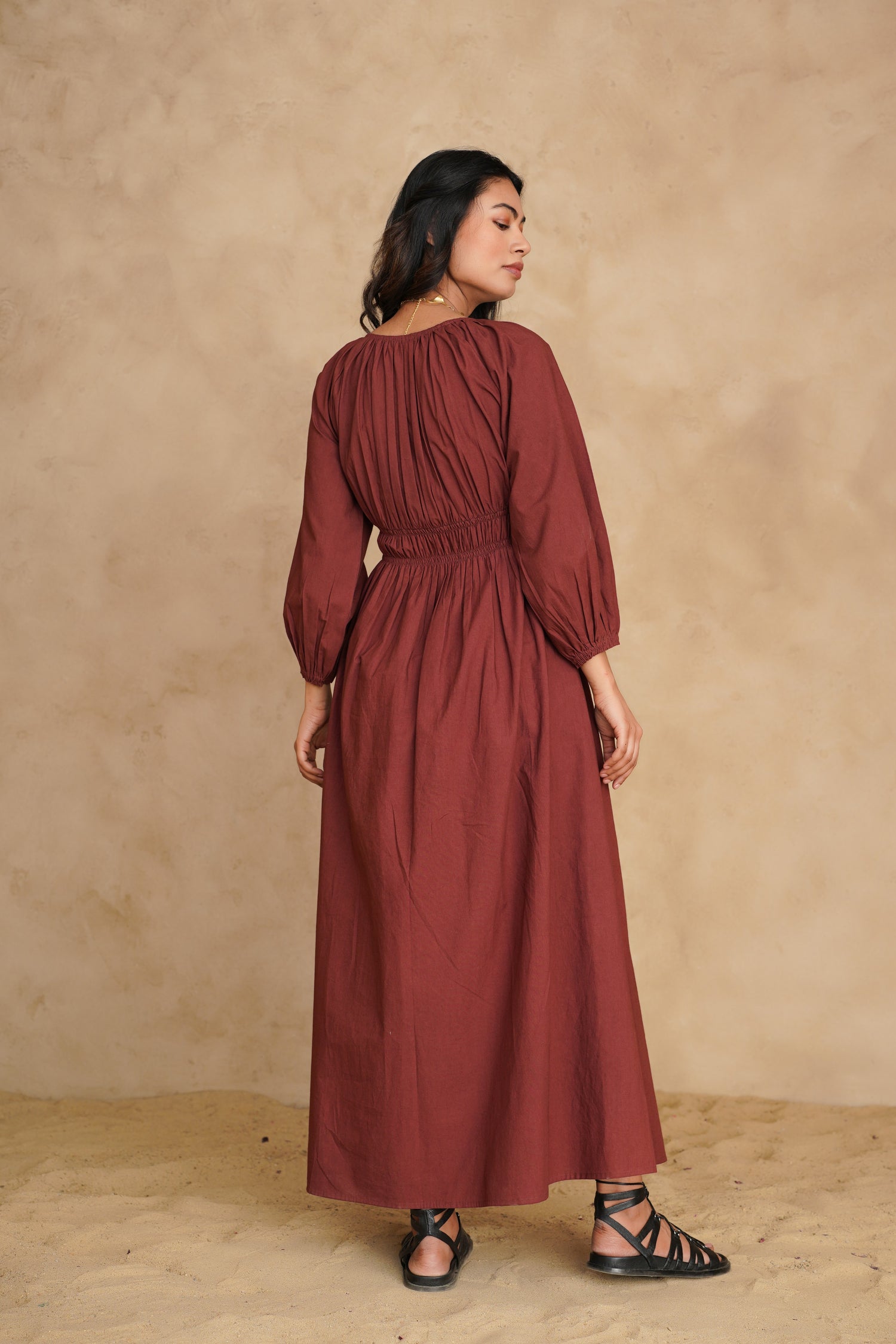 Mahogany Ecru Dress