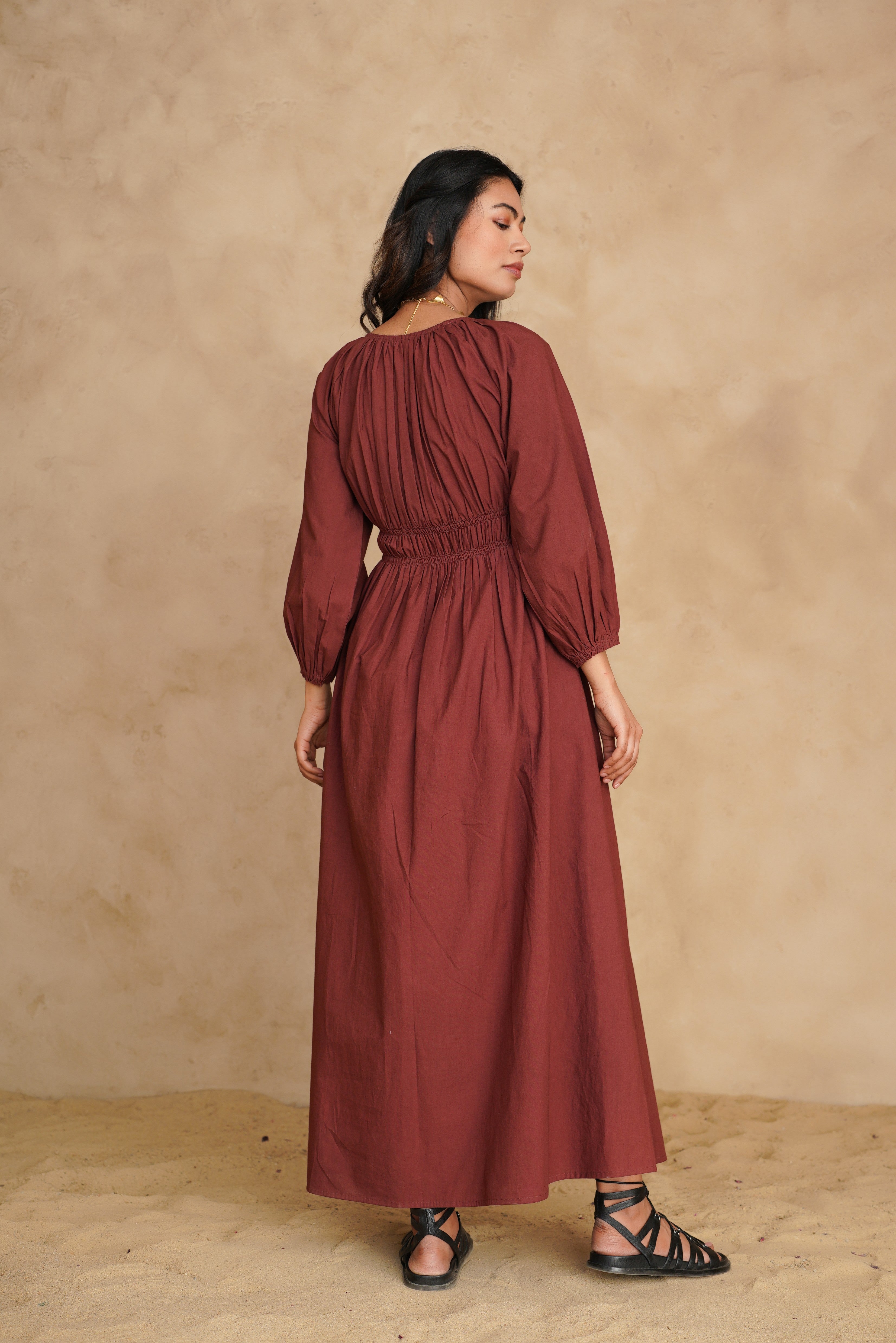 Mahogany Ecru Dress