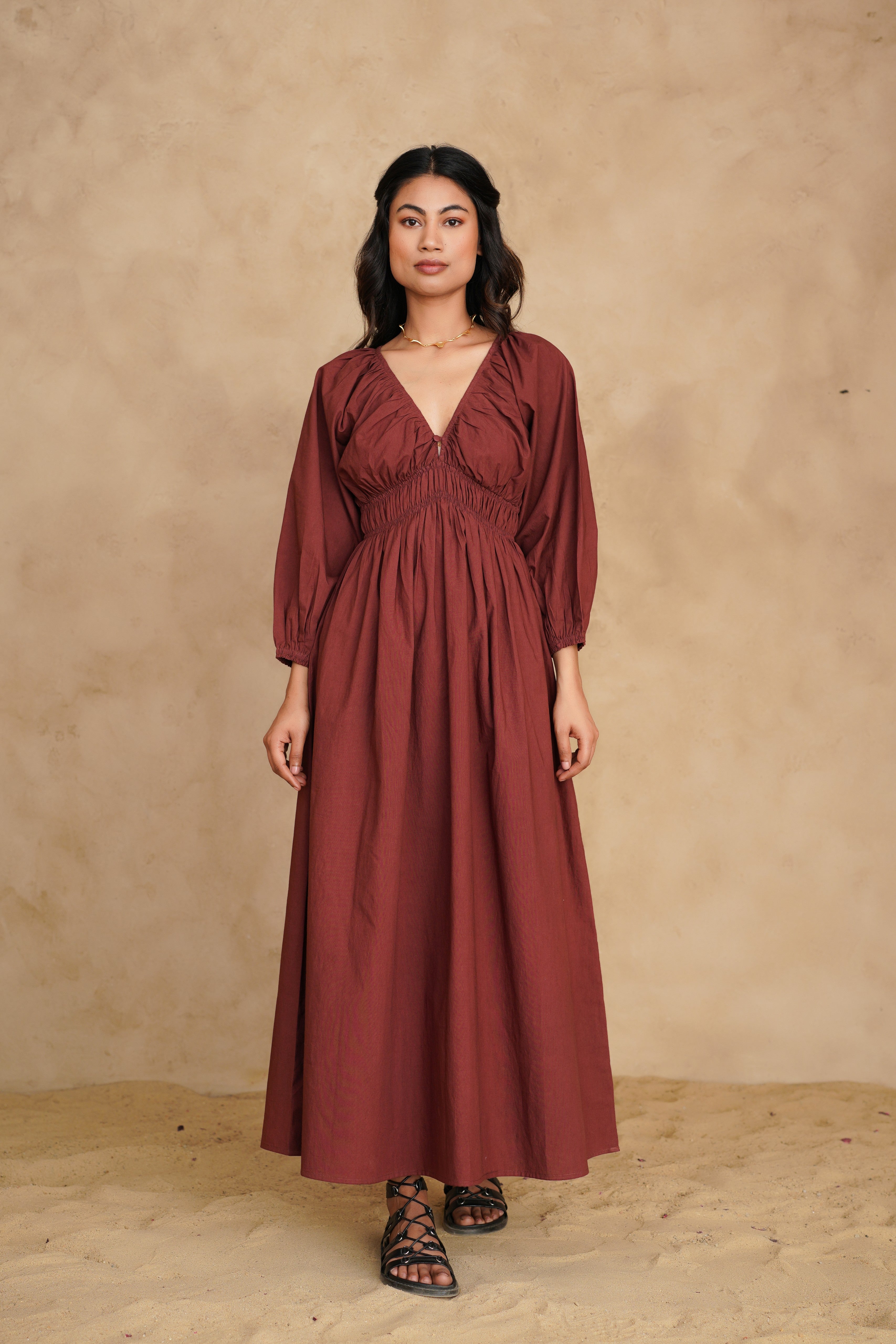 Mahogany Ecru Dress
