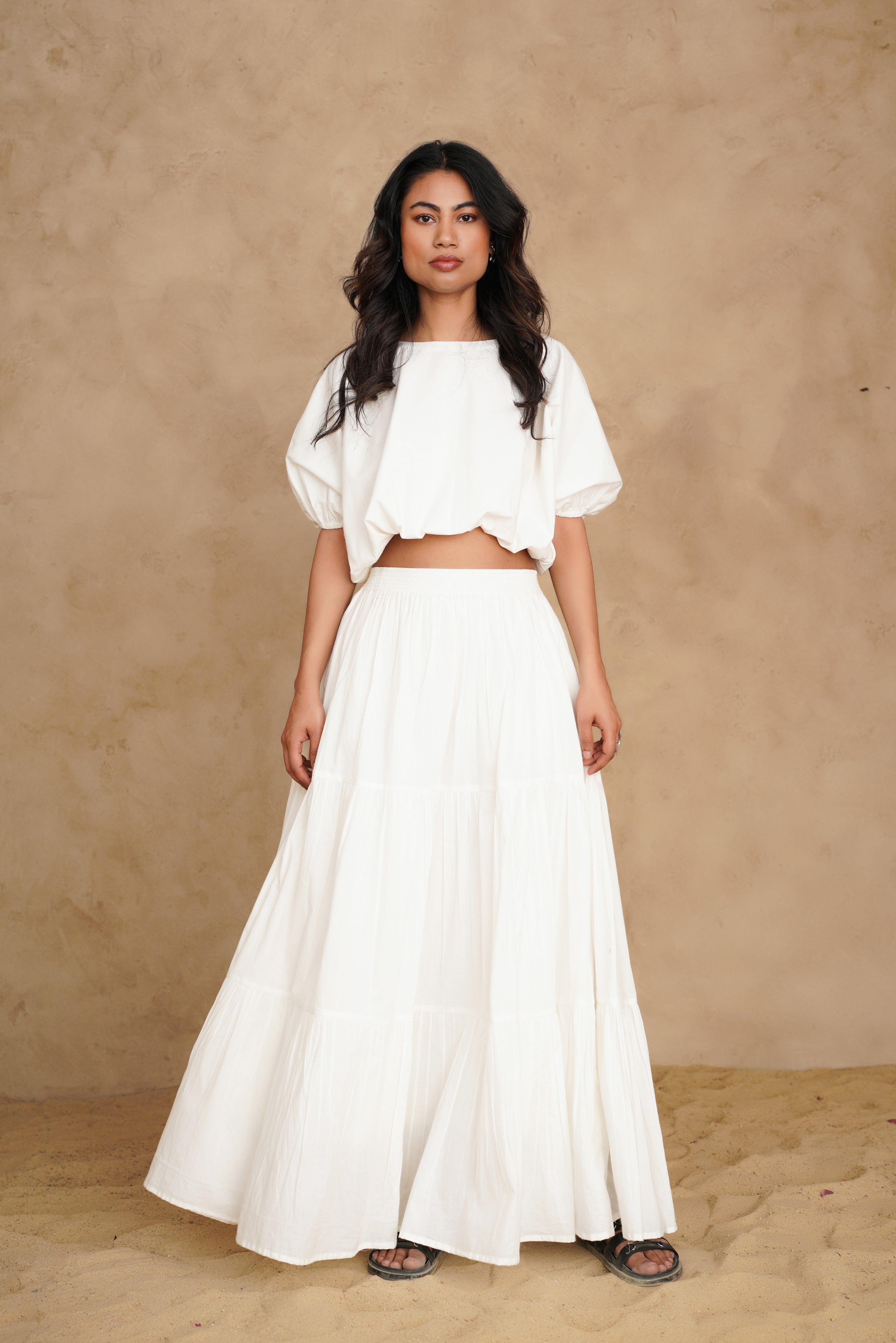 Blushing Pearl White Giza Set