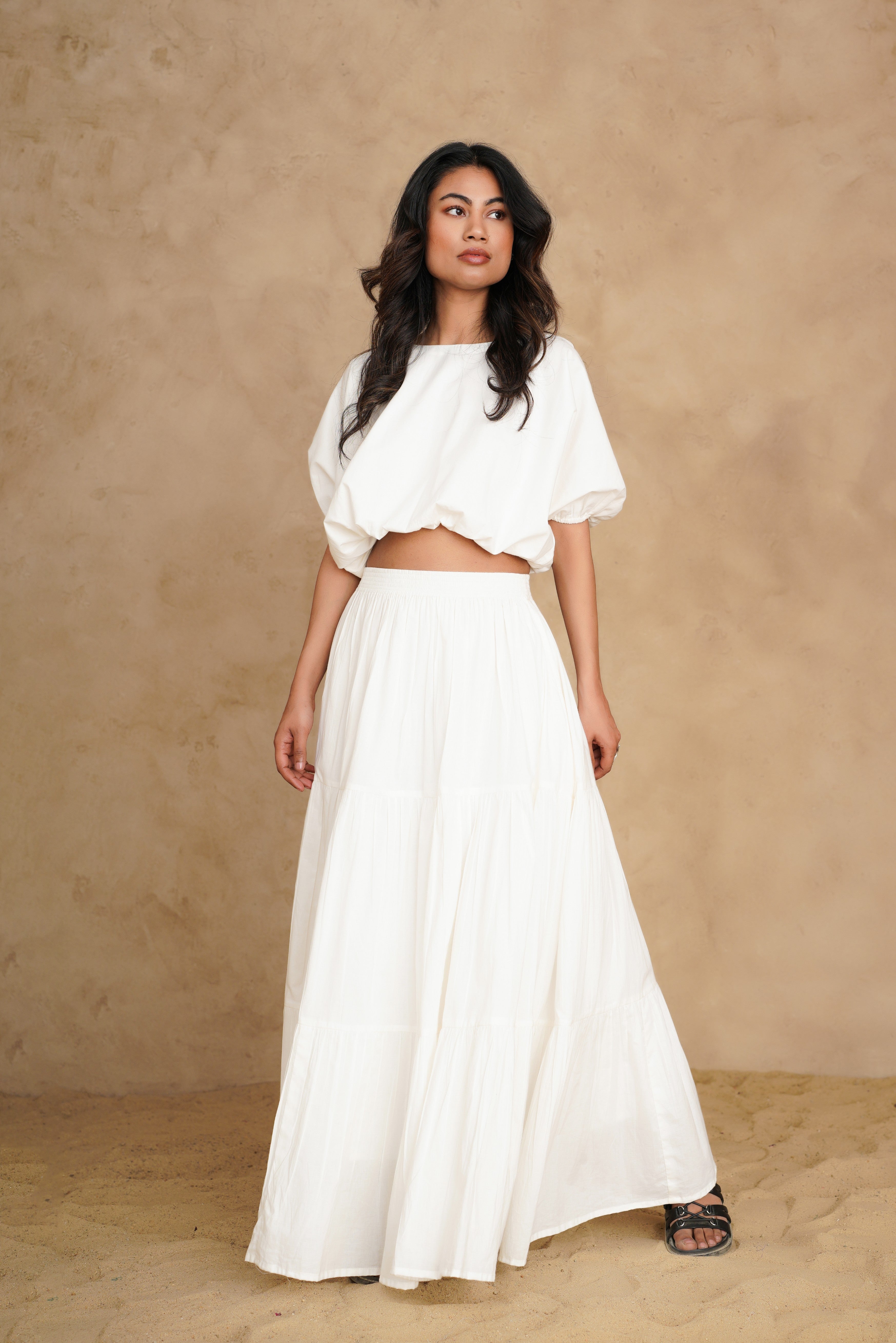 Blushing Pearl White Giza Set