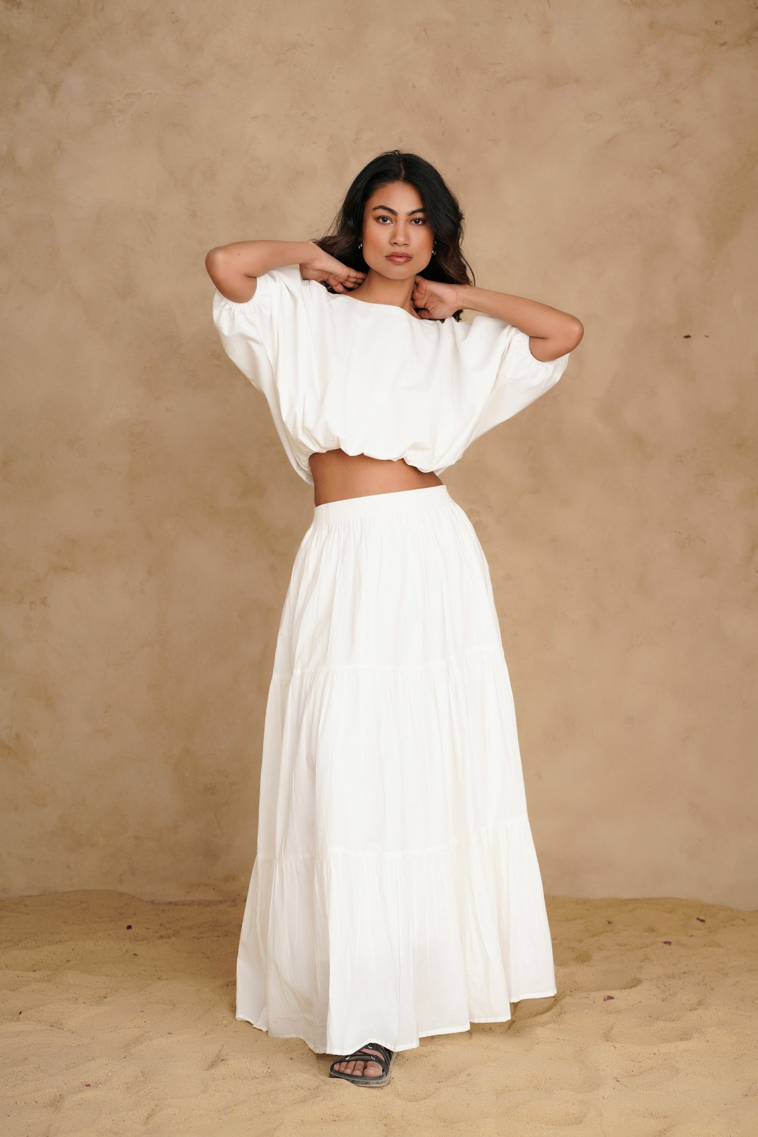 Blushing Pearl White Giza Set