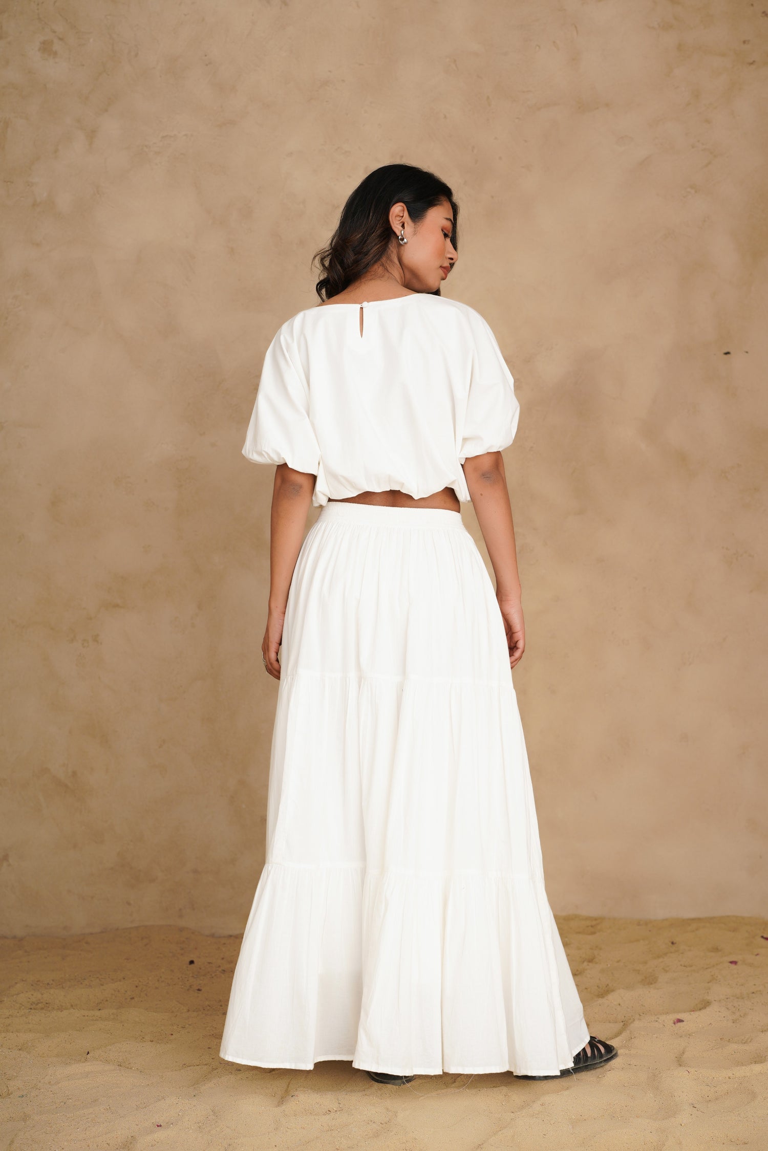 Blushing Pearl White Giza Set