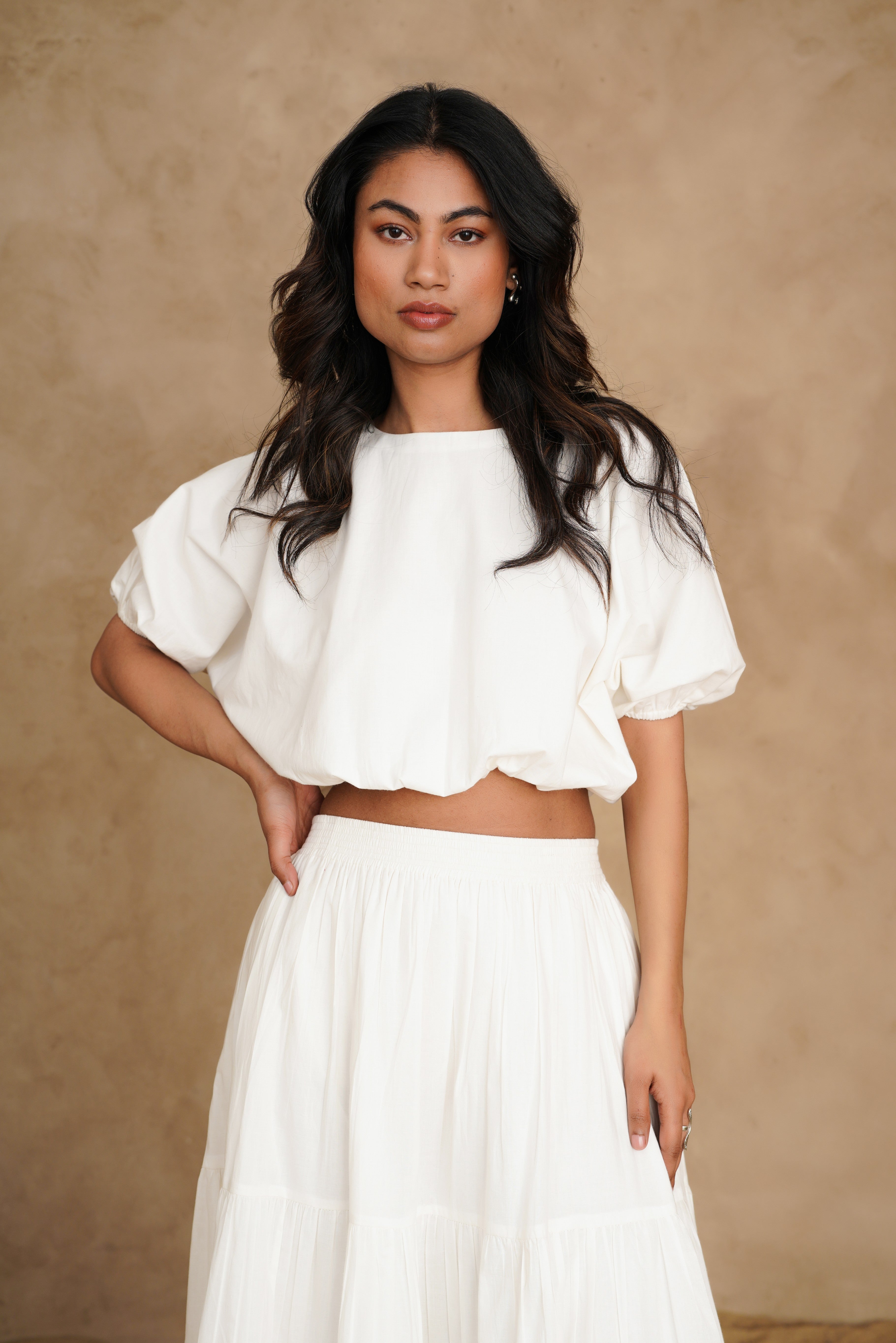 Blushing Pearl White Giza Set