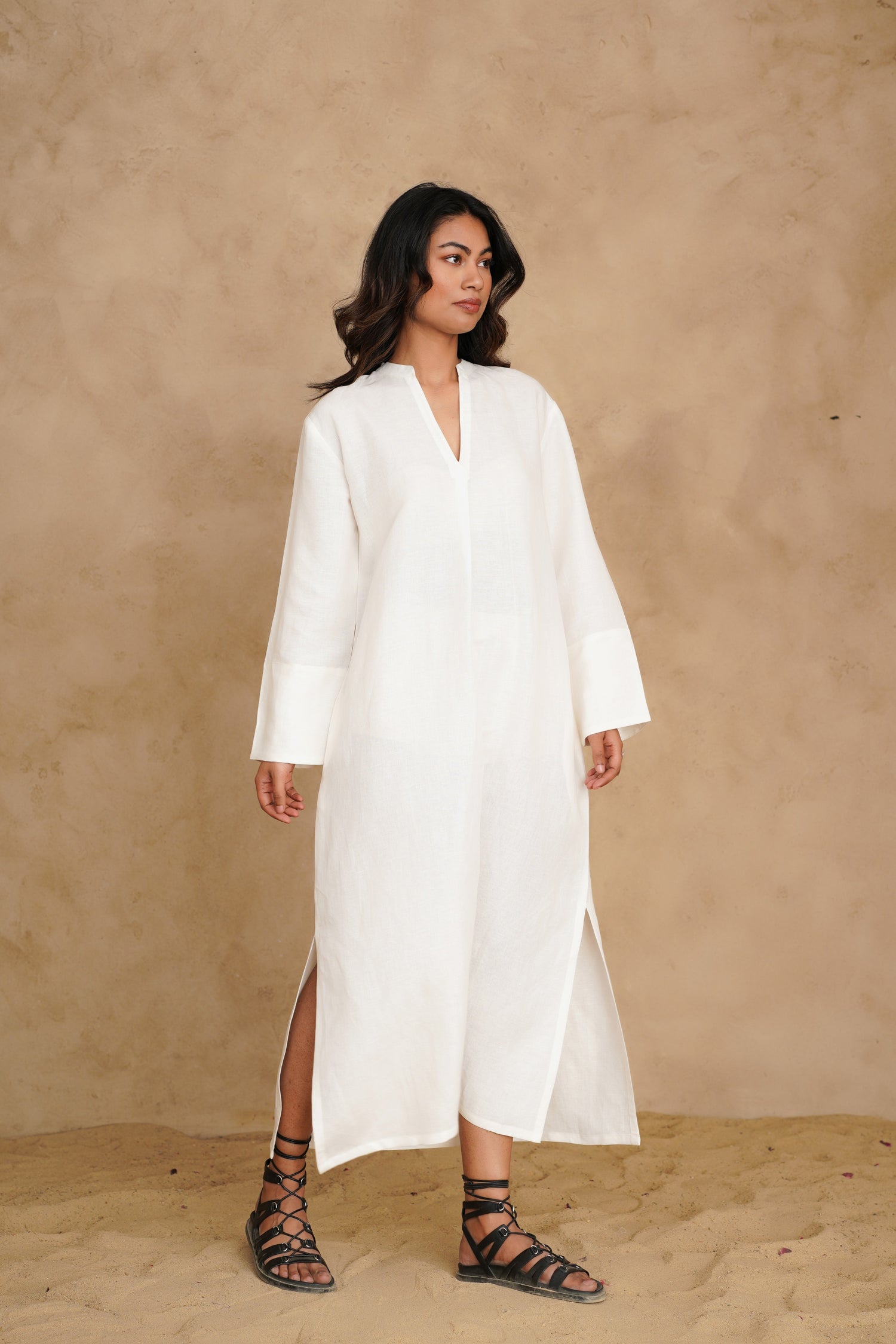 Blushing Pearl White Petra Dress