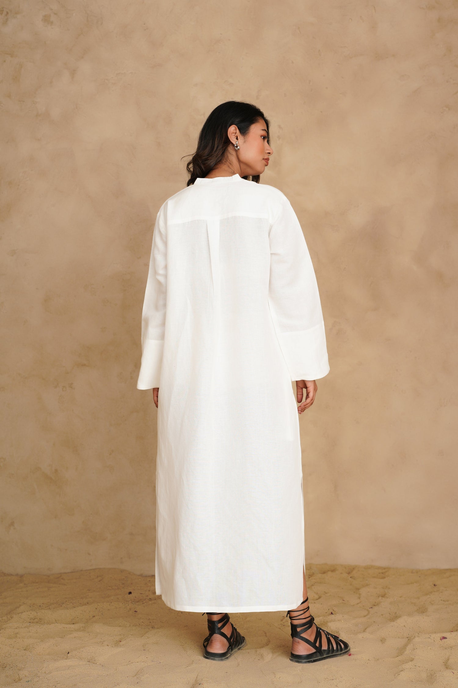 Blushing Pearl White Petra Dress