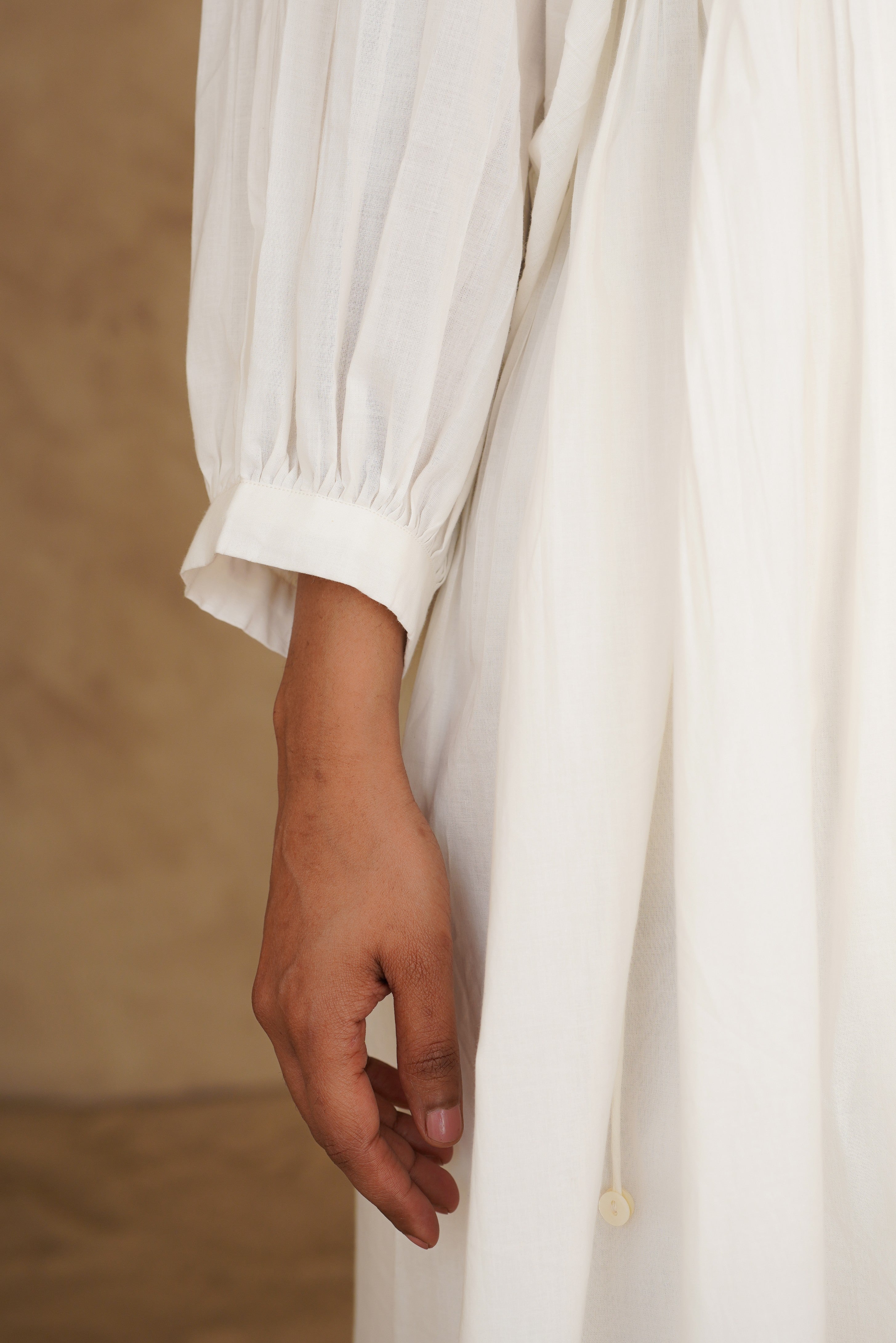 Blushing Pearl White Rooh Dress