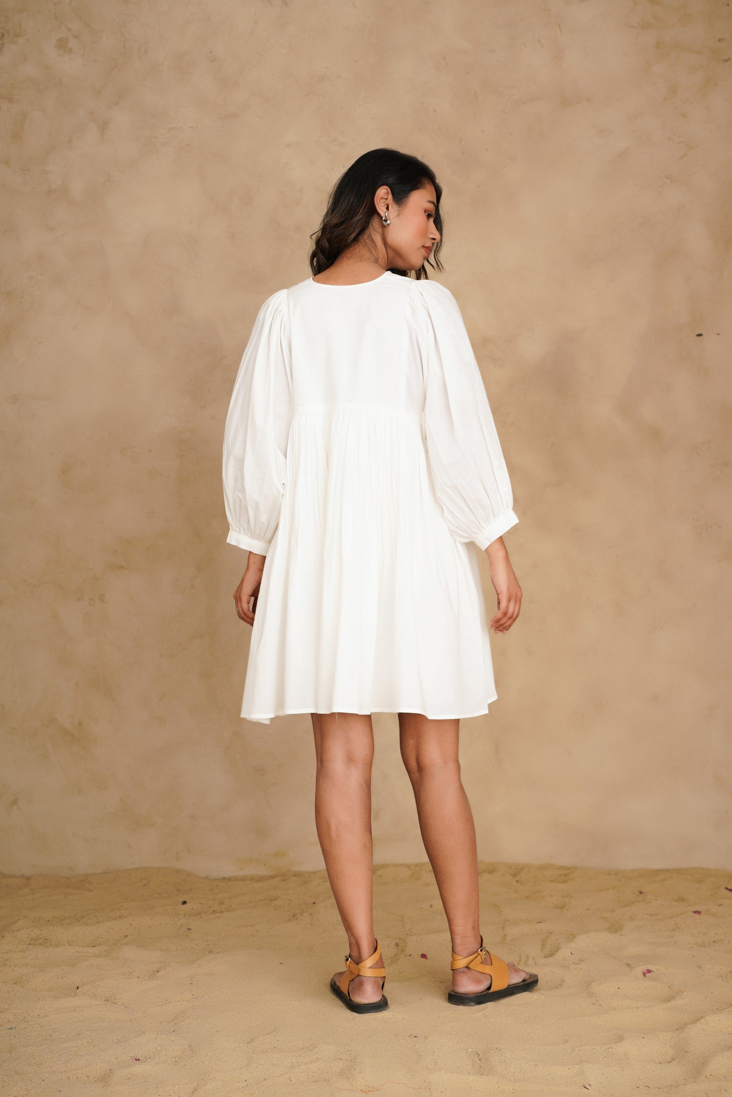 Blushing Pearl White Rooh Dress