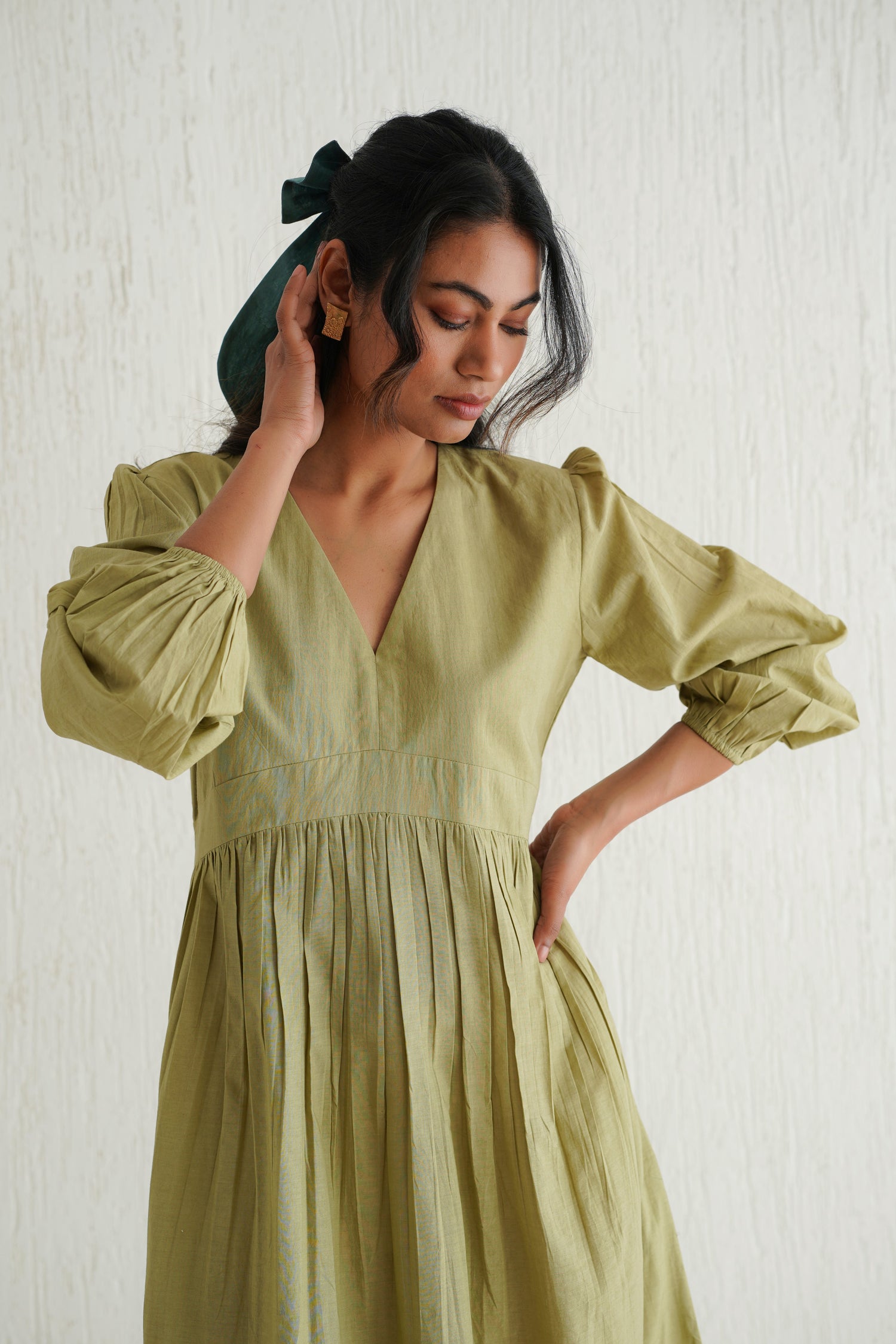 Sage Green Elegante Dress