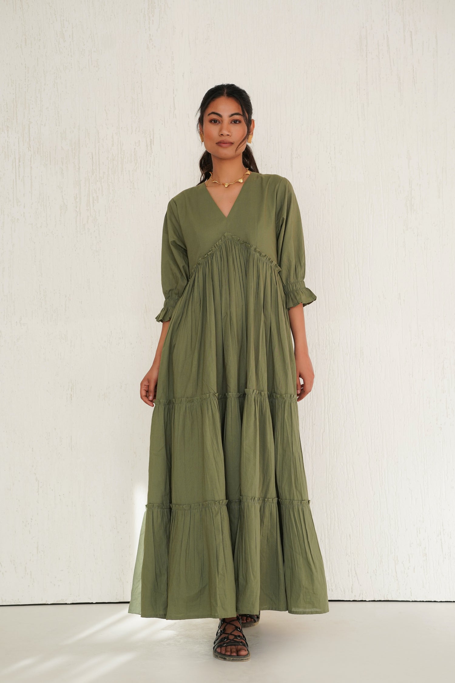 Bayleaf Green Vayu Dress