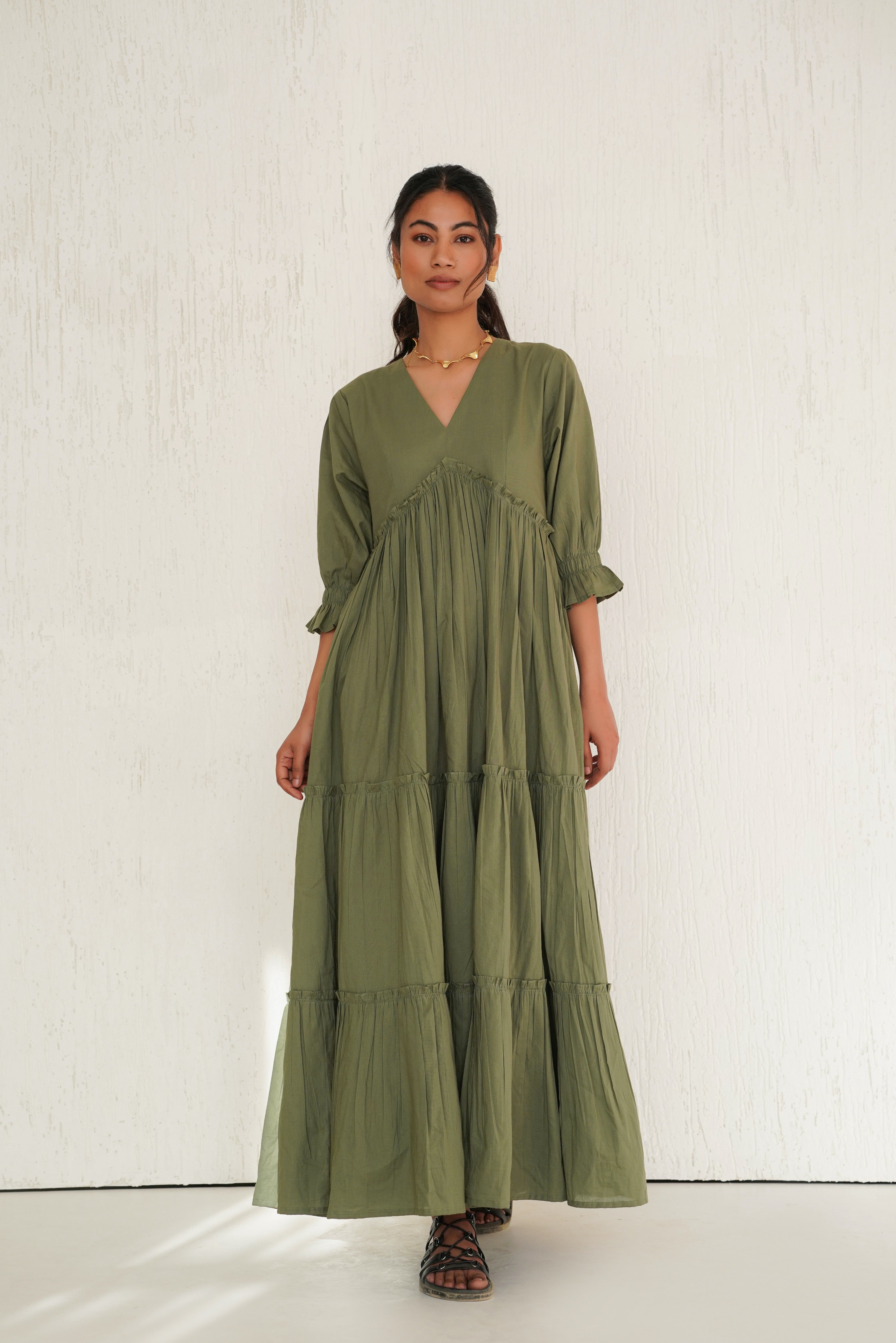 Bayleaf Green Vayu Dress
