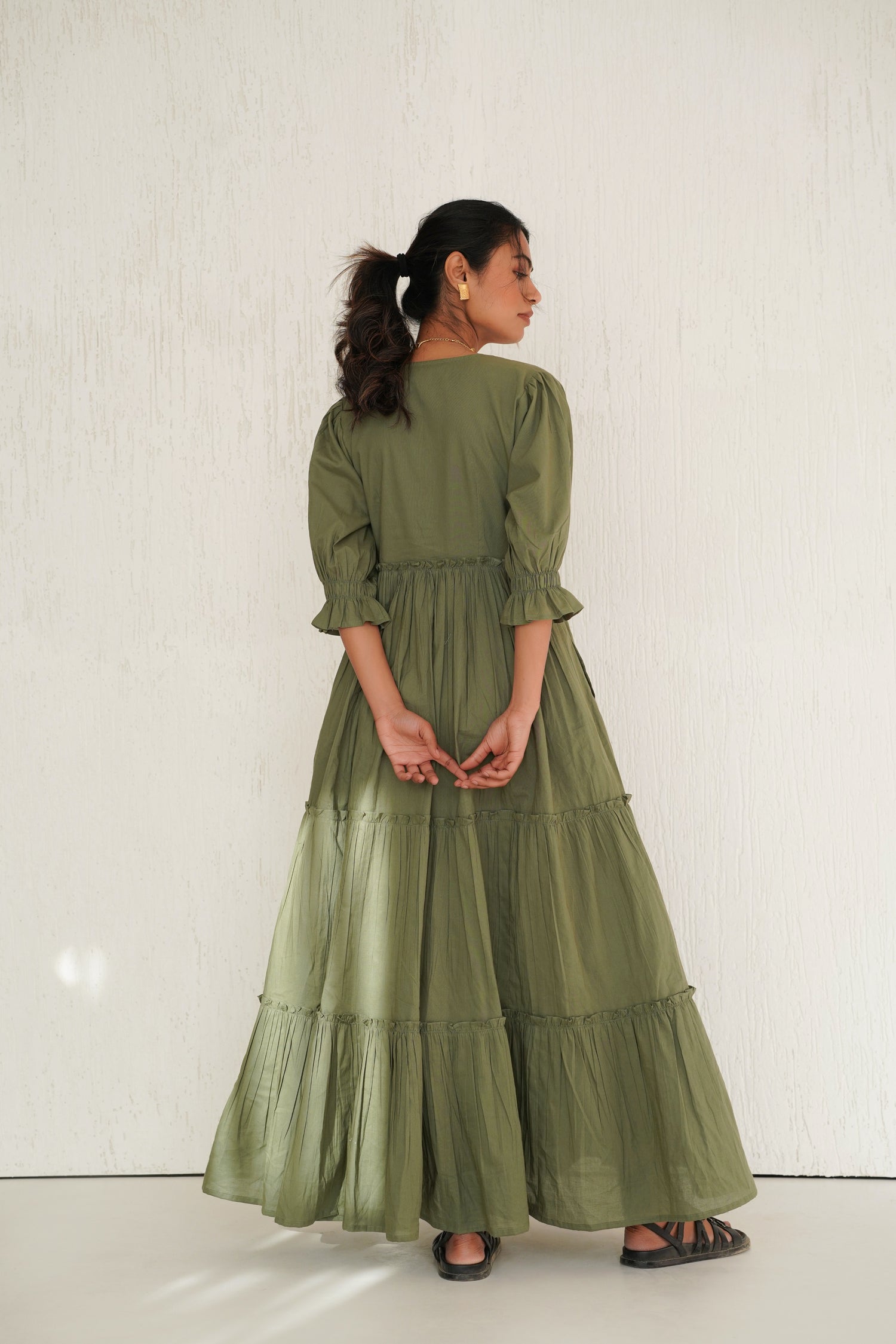 Bayleaf Green Vayu Dress