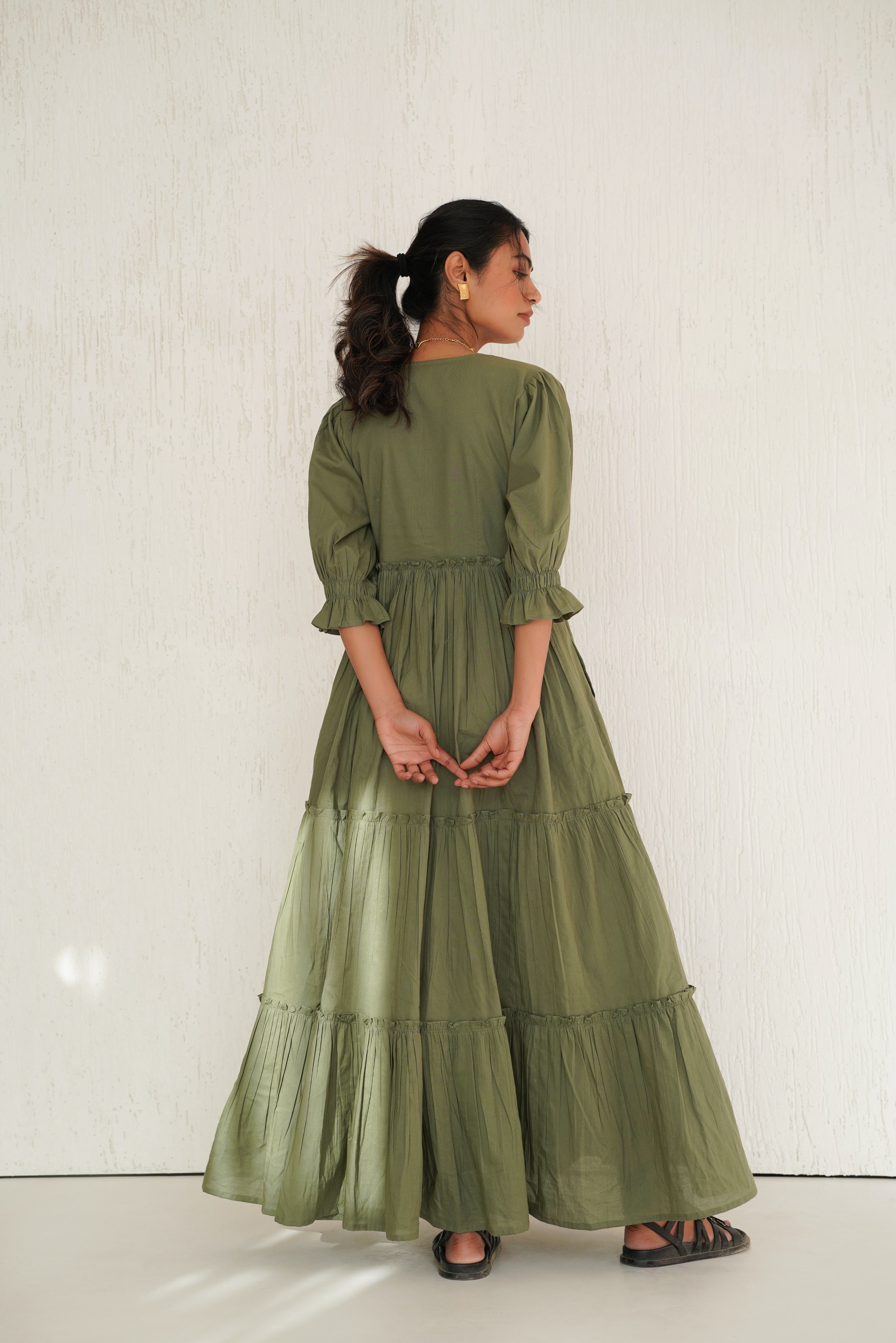 Bayleaf Green Vayu Dress