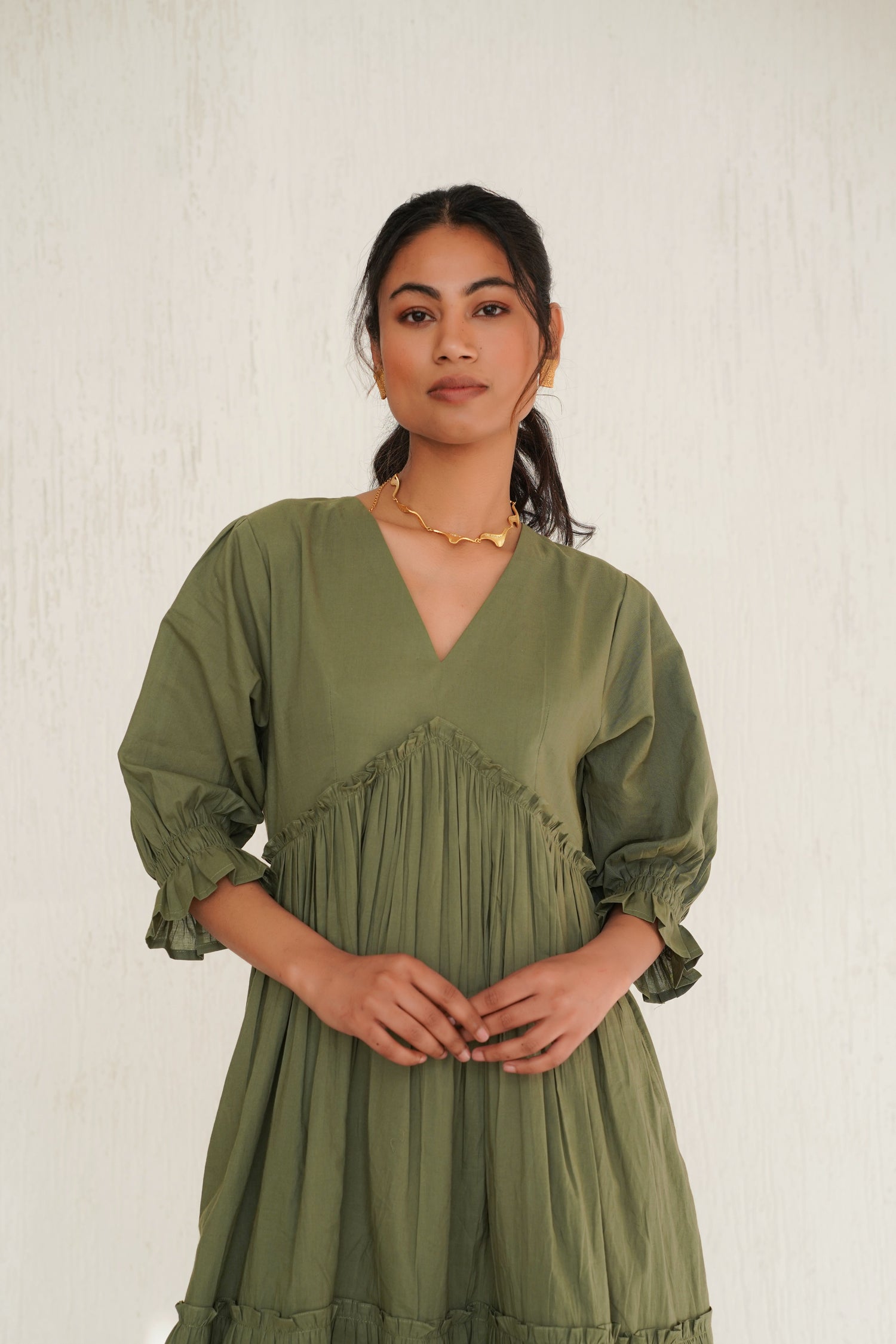 Bayleaf Green Vayu Dress