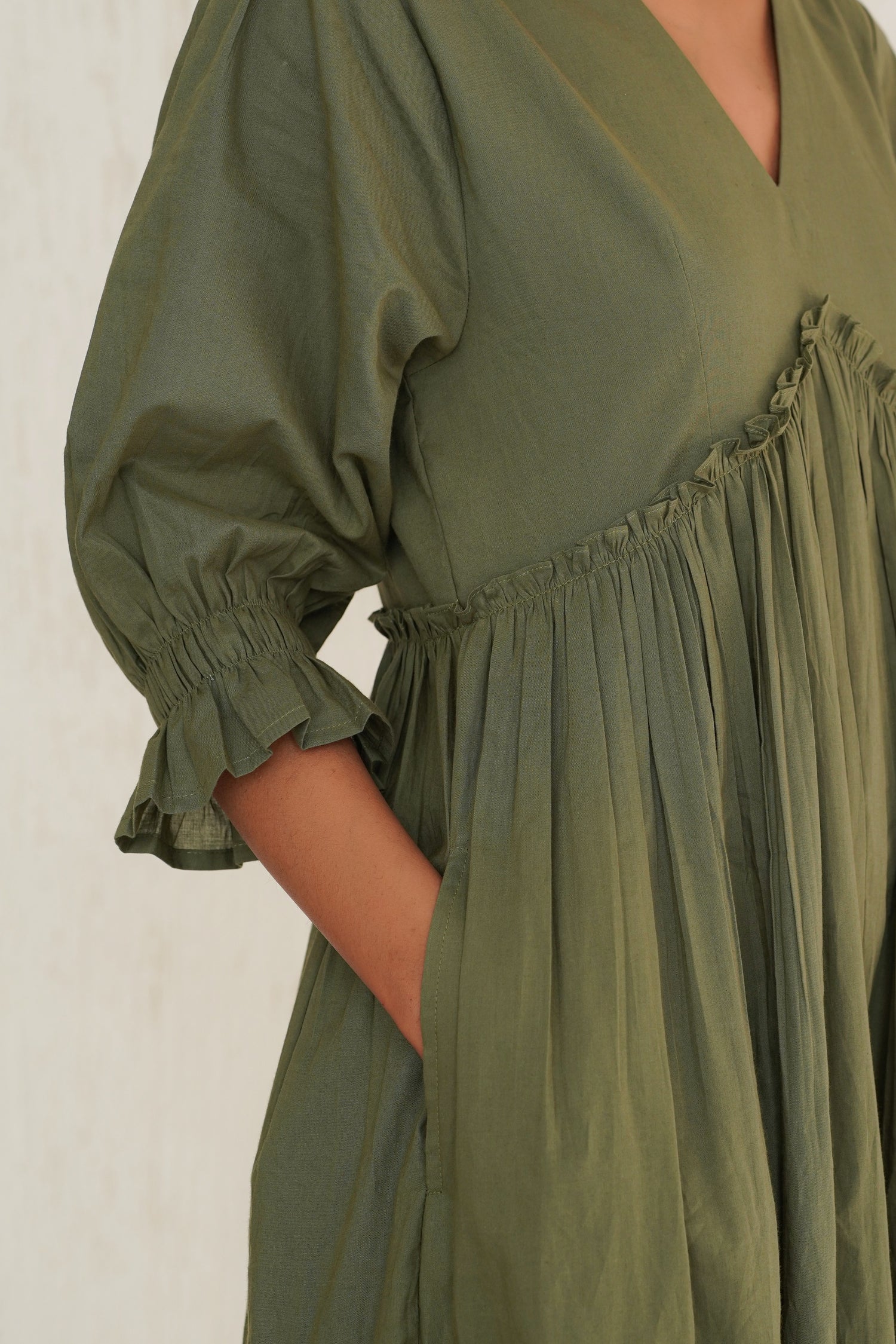 Bayleaf Green Vayu Dress