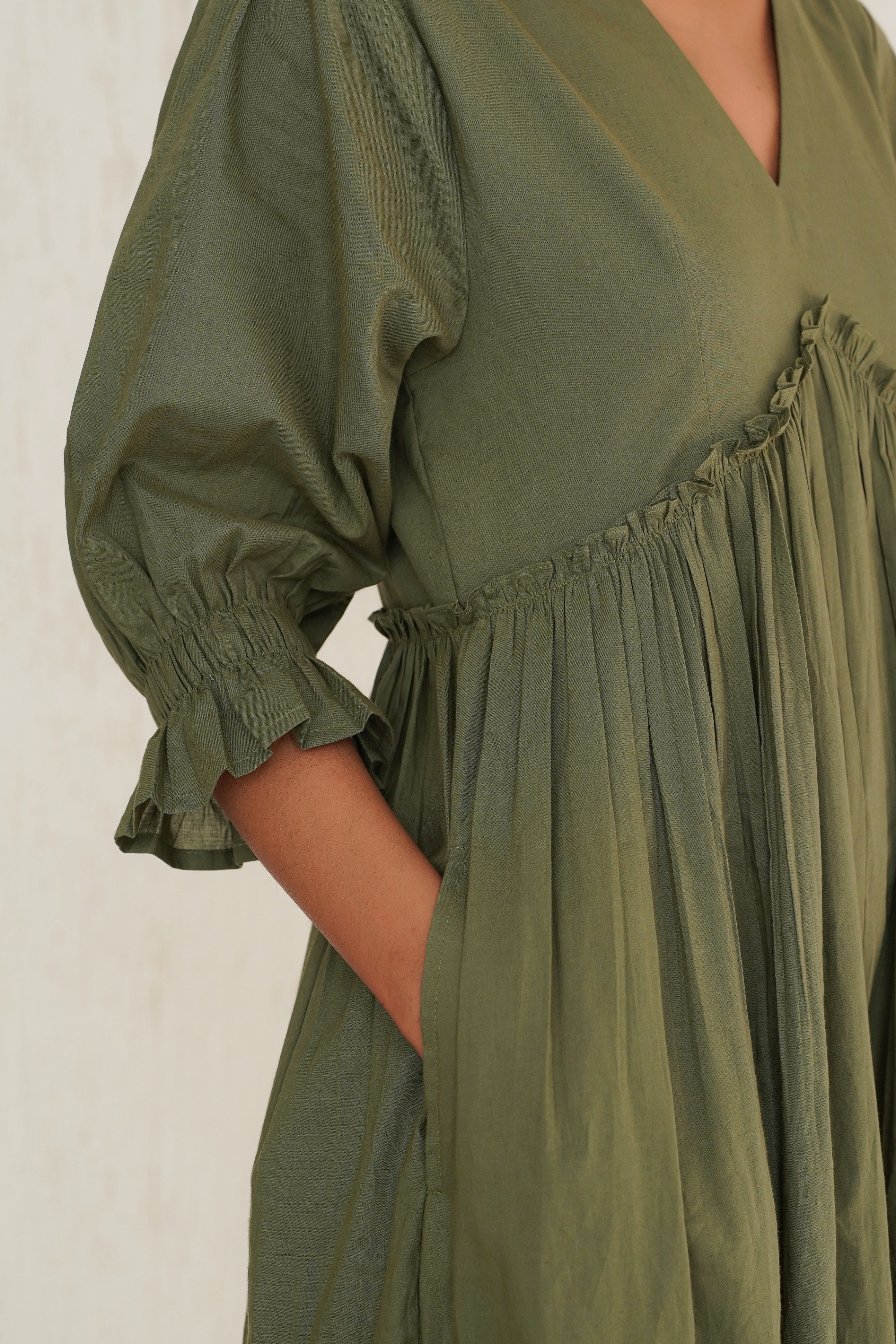 Bayleaf Green Vayu Dress