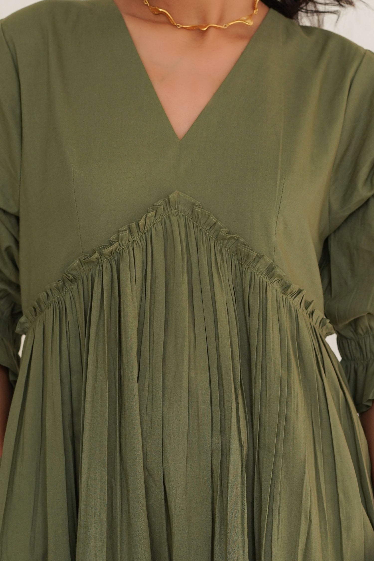 Bayleaf Green Vayu Dress