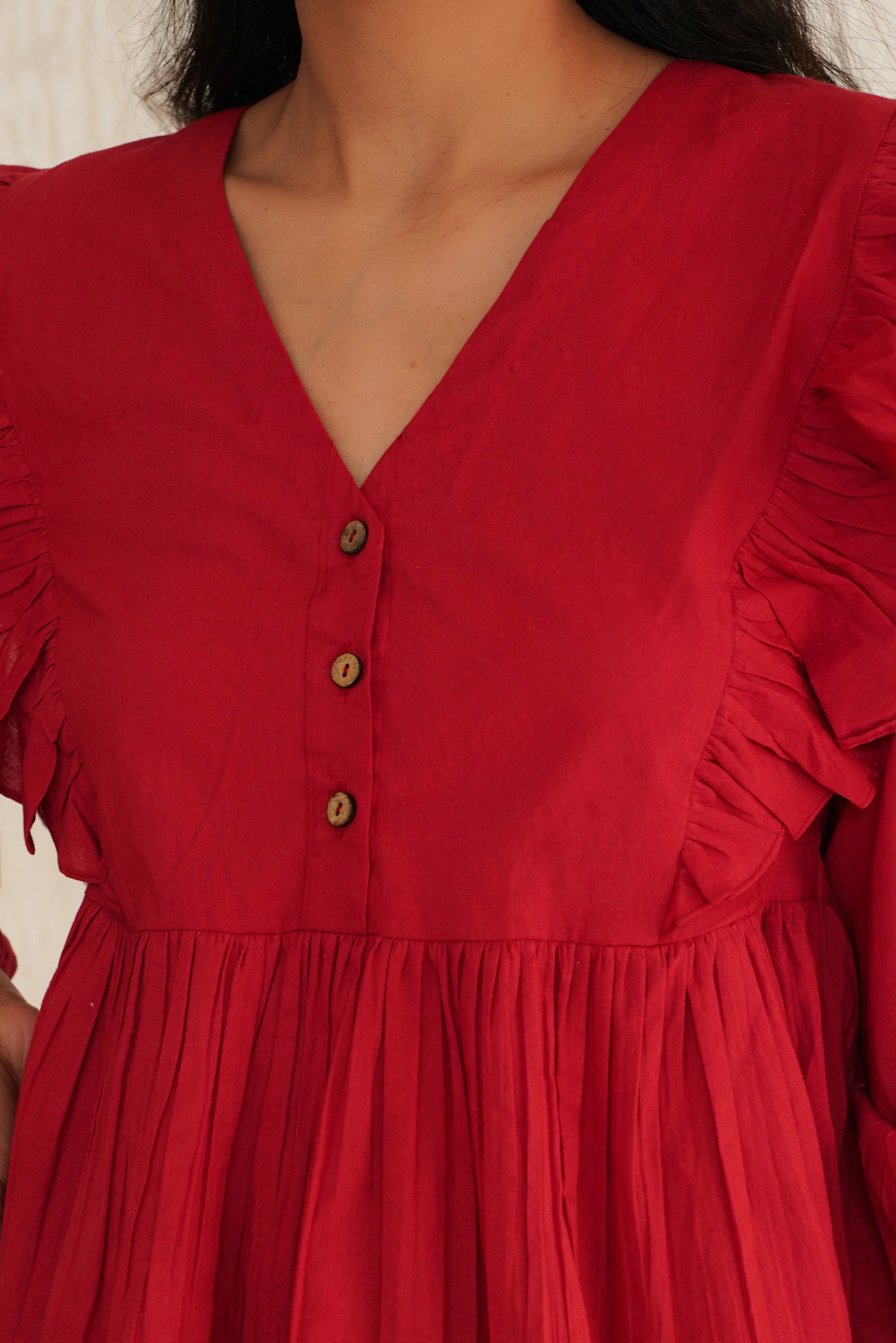 Crimson Red Rome Top