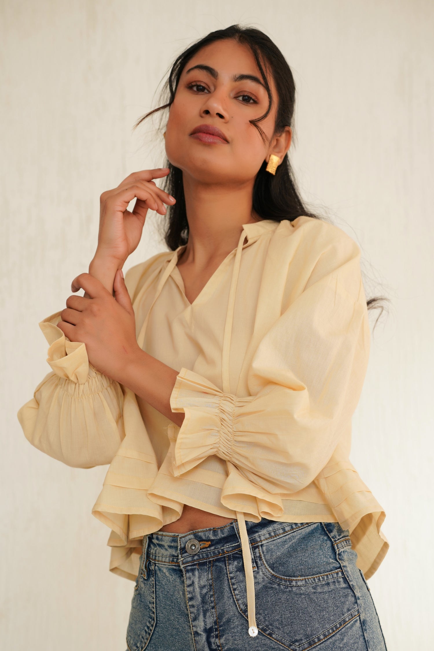 Sand Bed Beige Suki Top