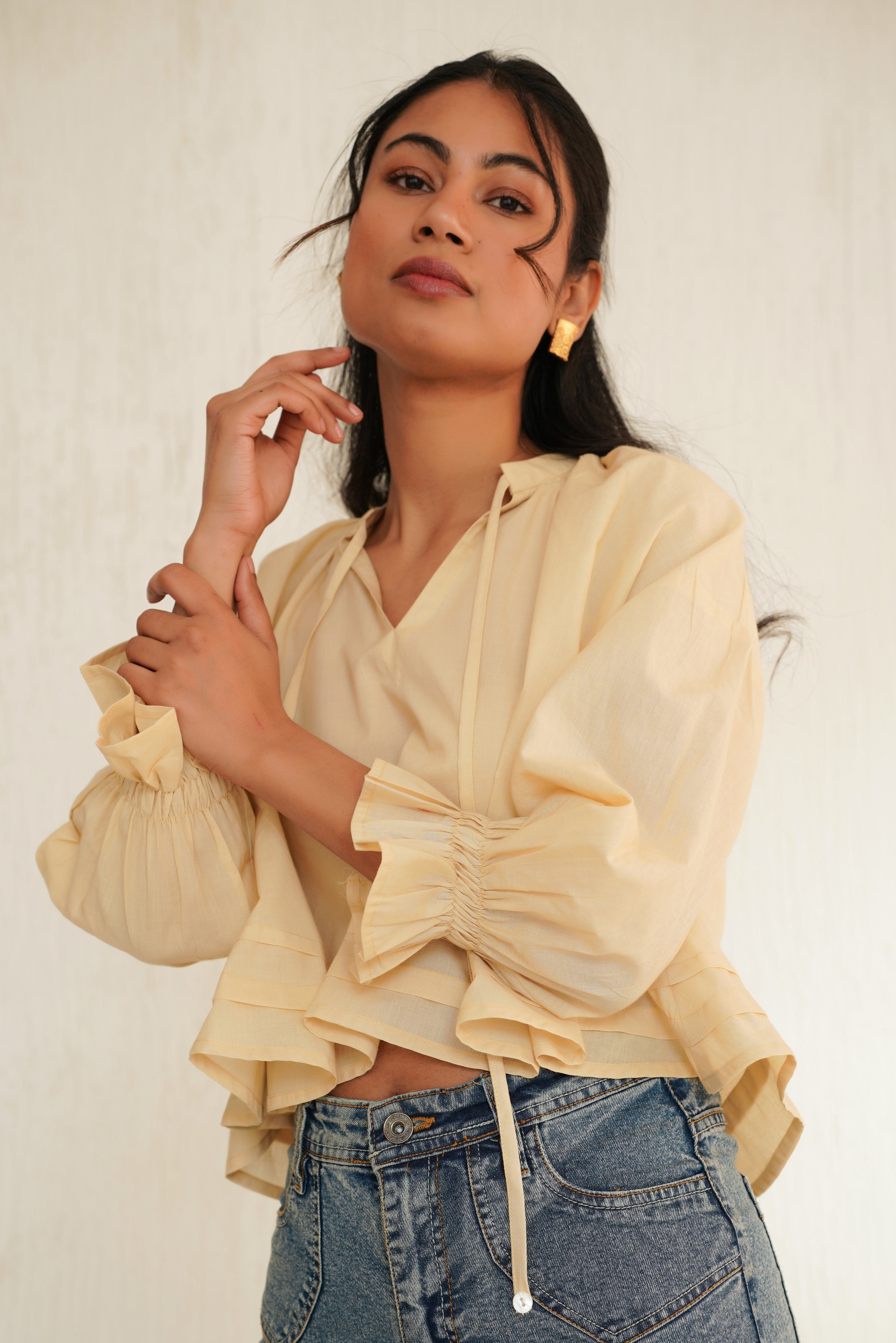 Sand Bed Beige Suki Top