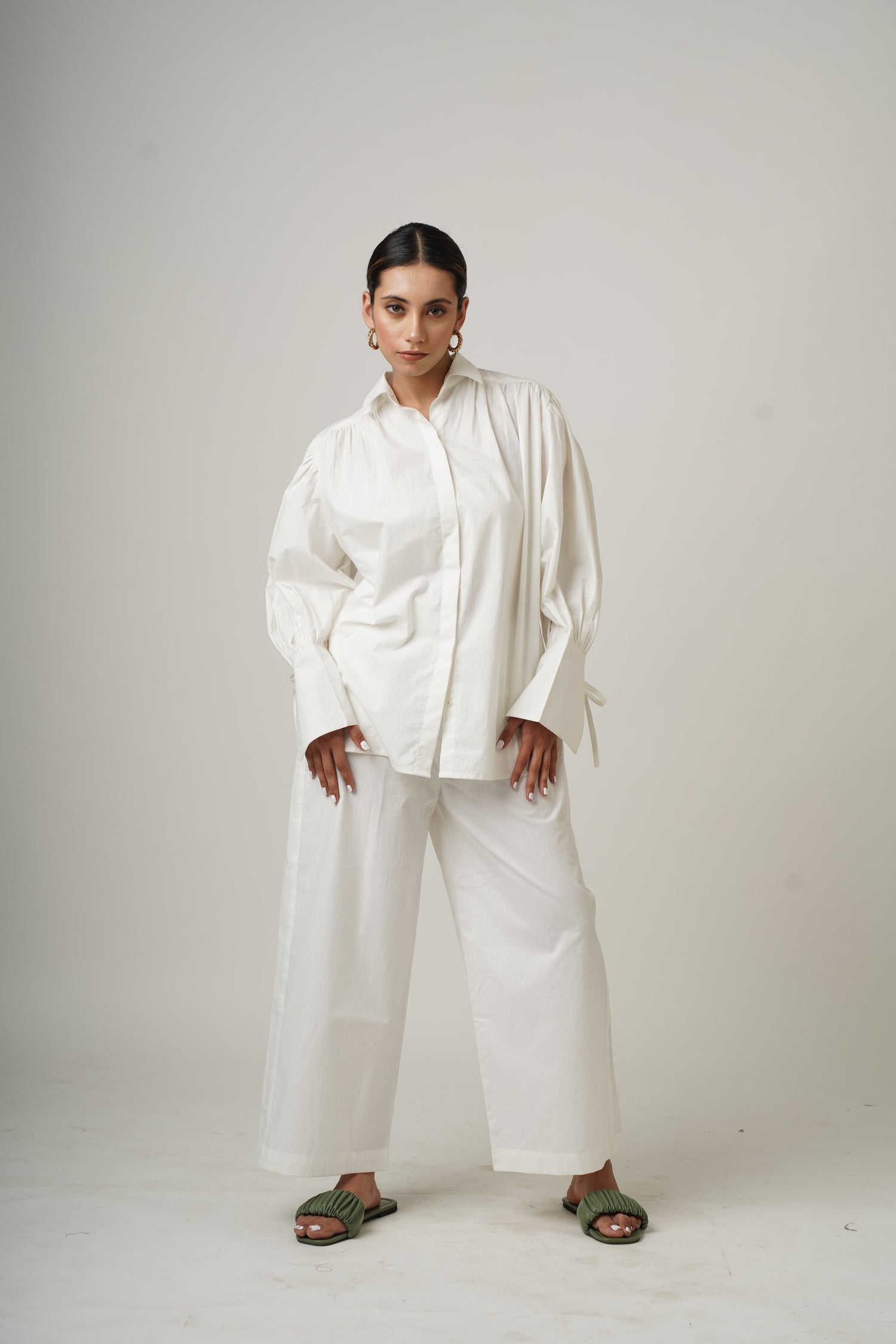 Blushing Pearl White Dina Co-ord