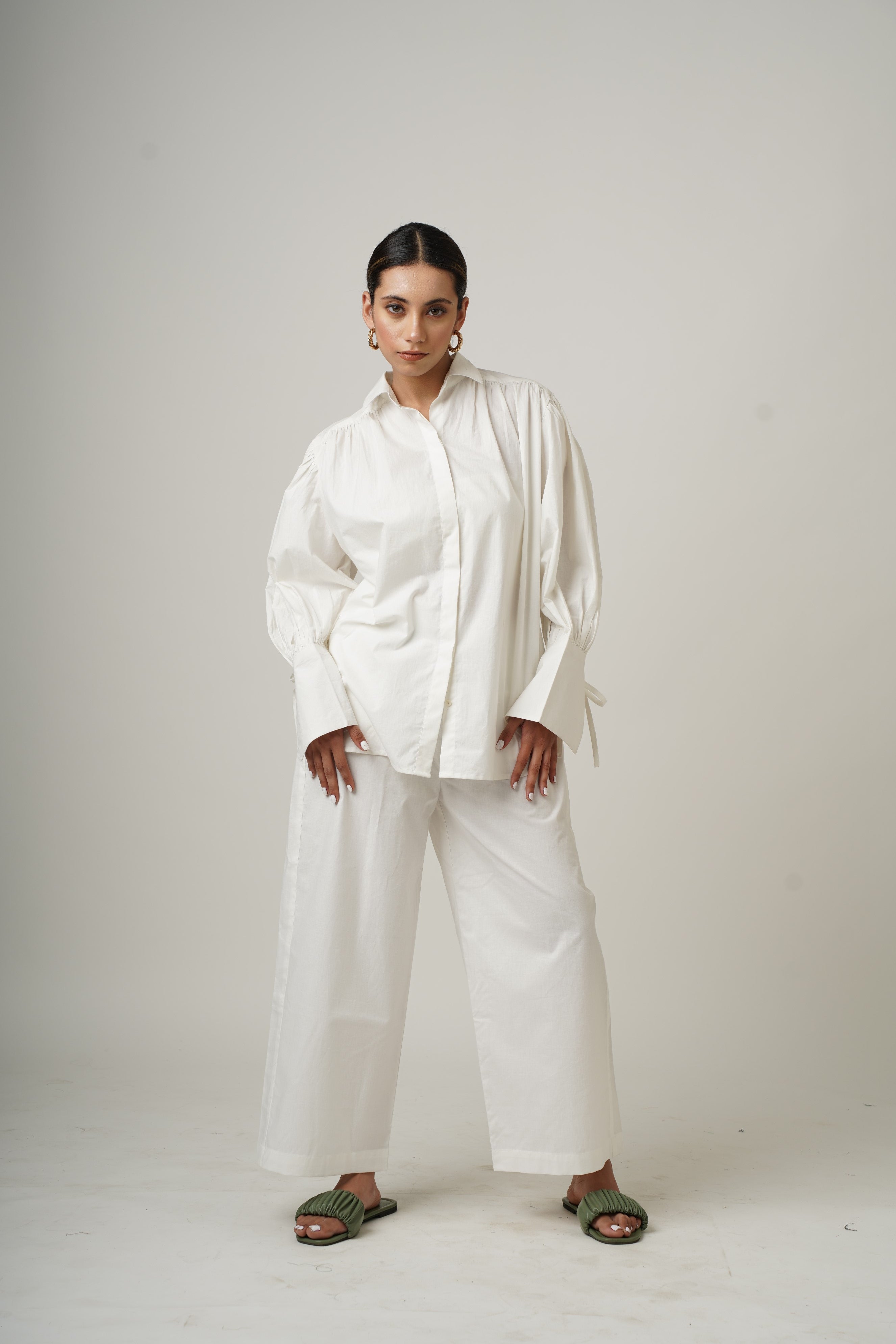 Blushing Pearl White Dina Co-ord