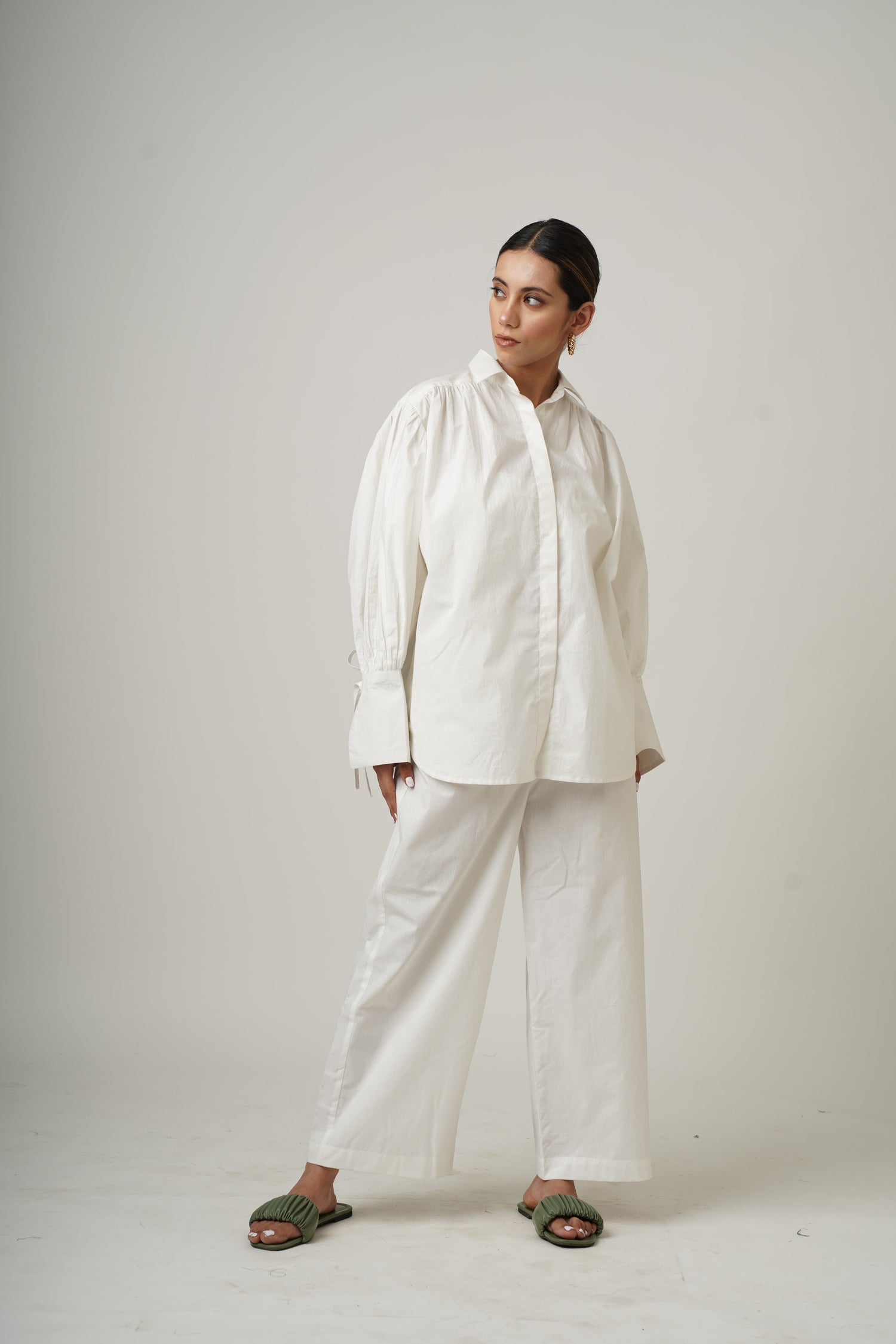 Blushing Pearl White Dina Co-ord