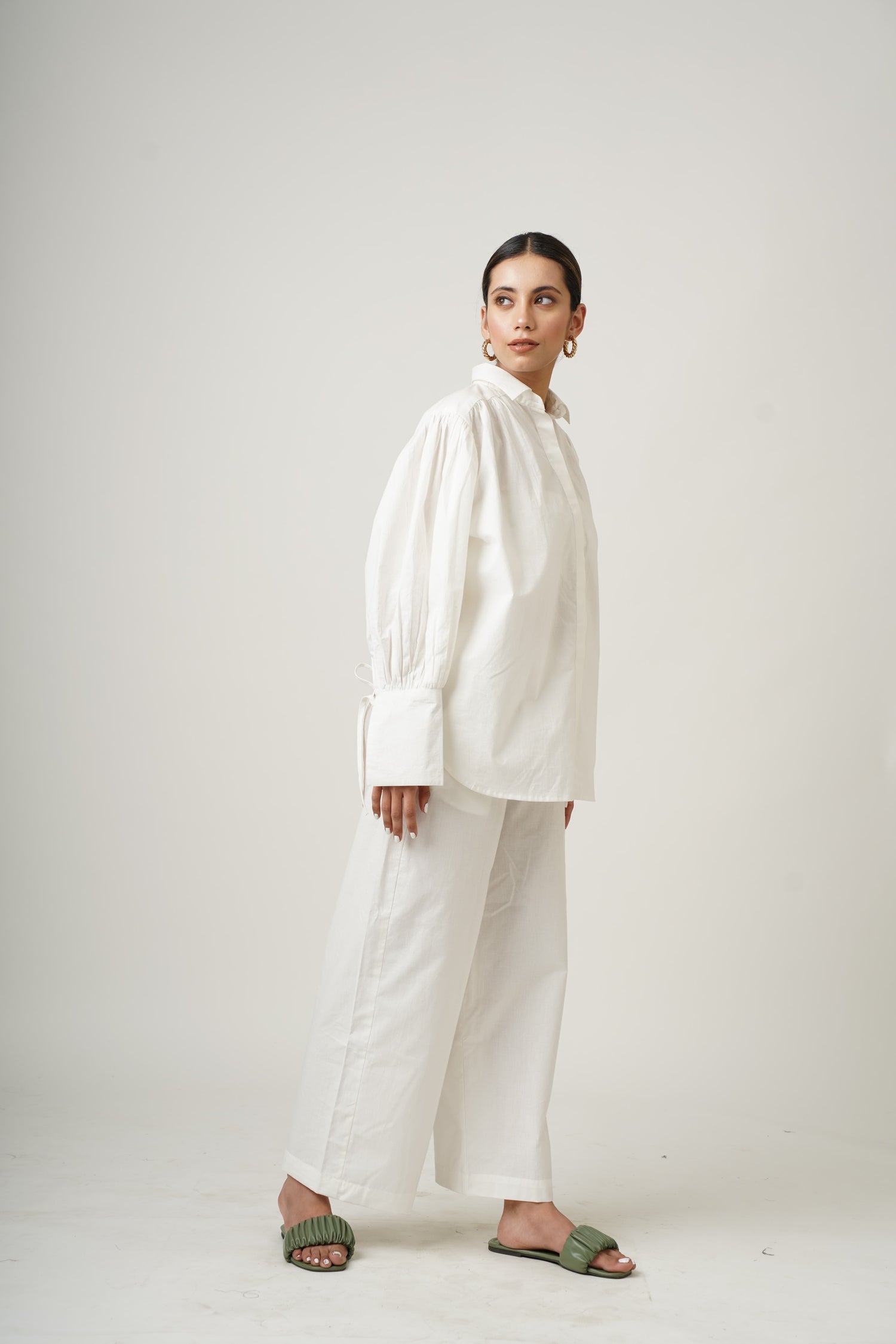 Blushing Pearl White Dina Co-ord