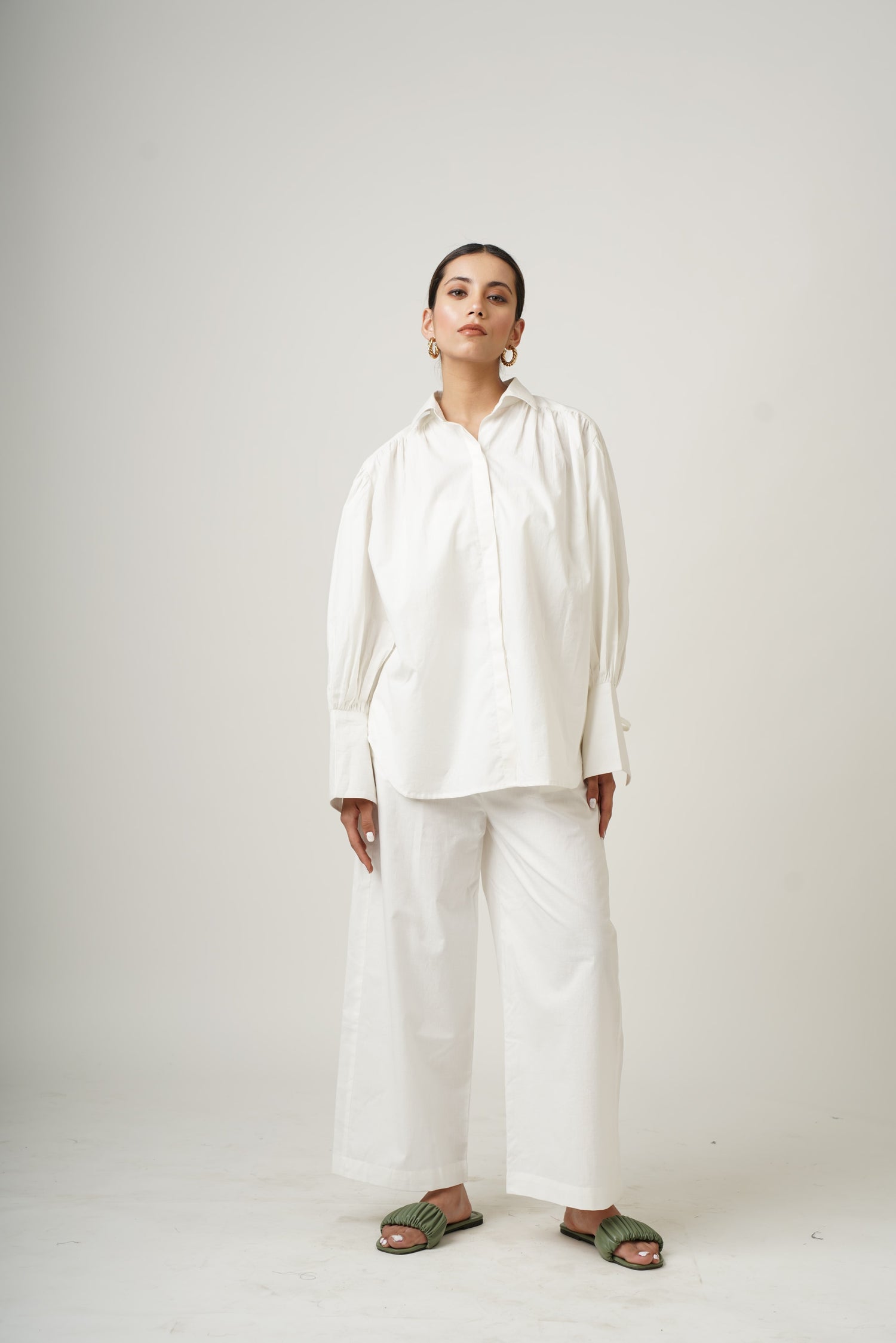 Blushing Pearl White Dina Co-ord