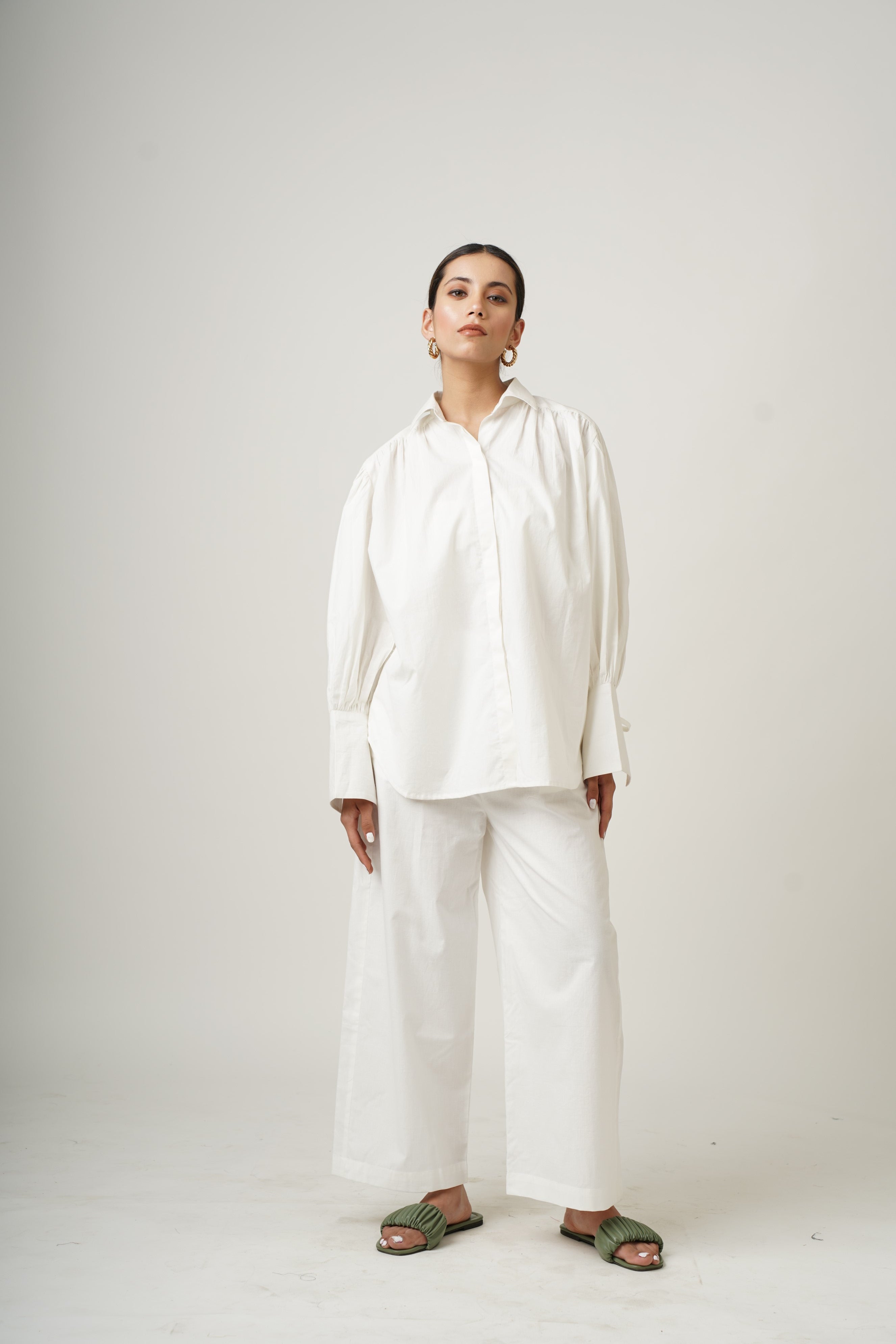 Blushing Pearl White Dina Co-ord