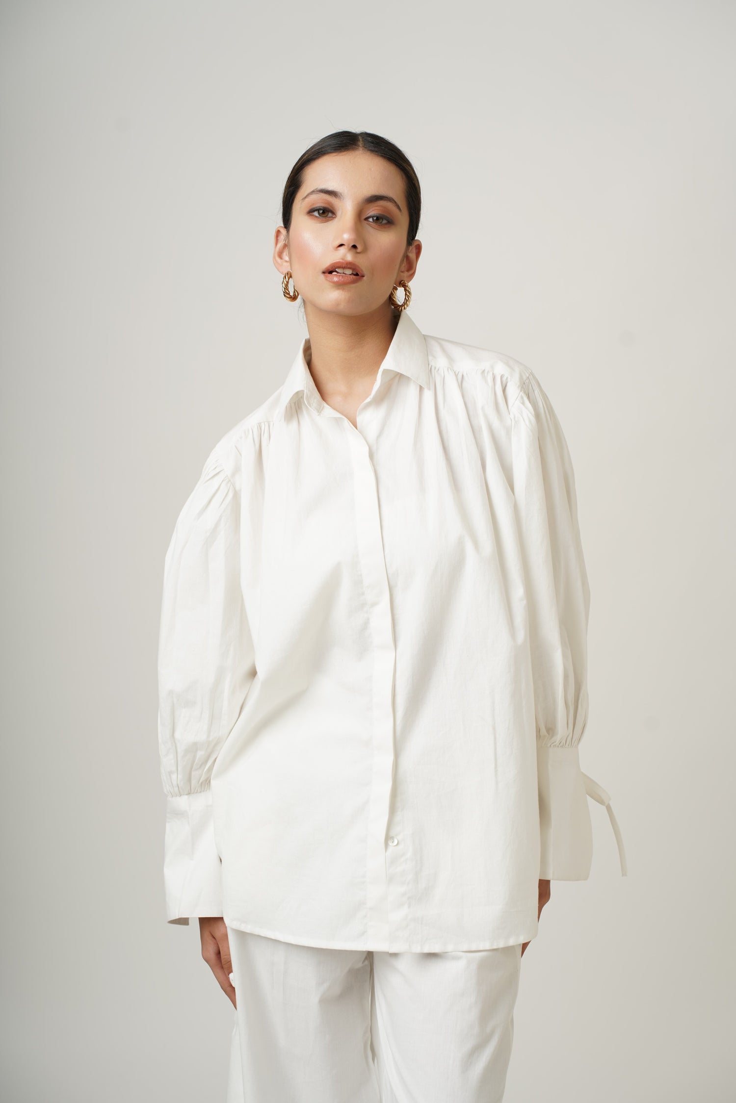 Blushing Pearl White Dina Co-ord