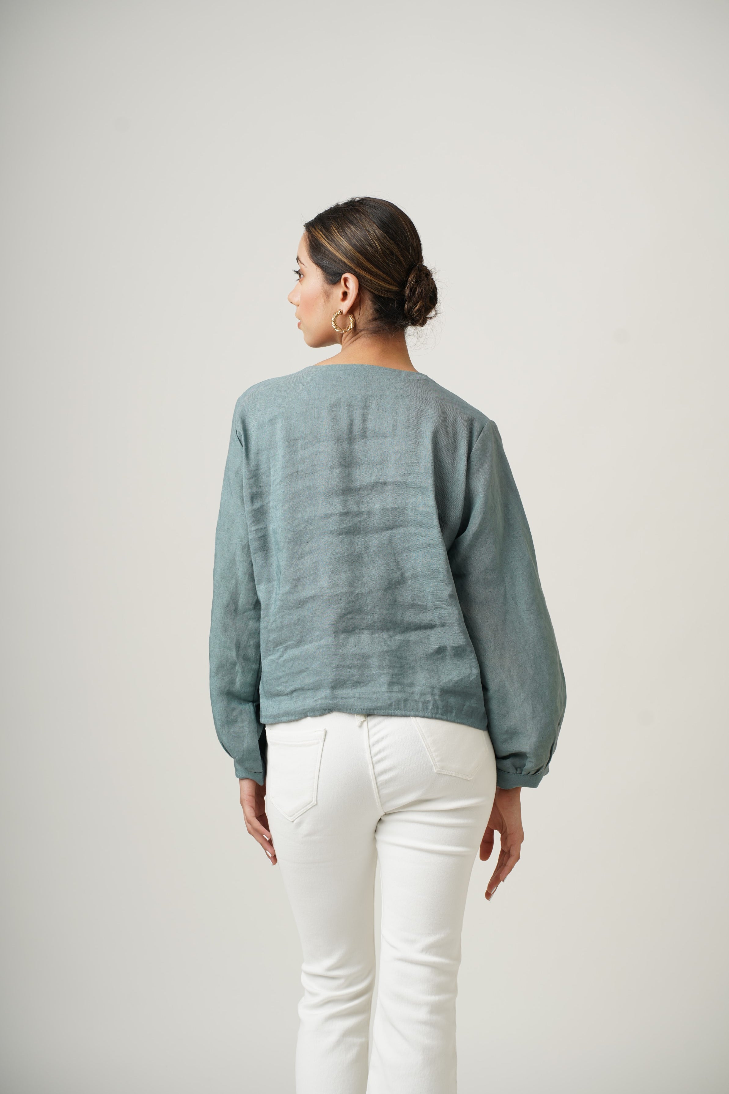 Terra Luna Blue Frida Top