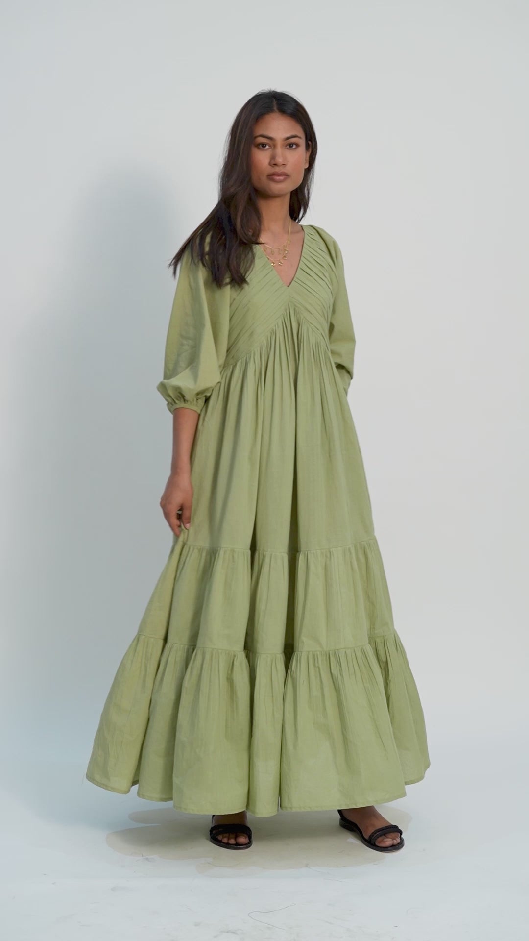 Sage Green Kerki Dress
