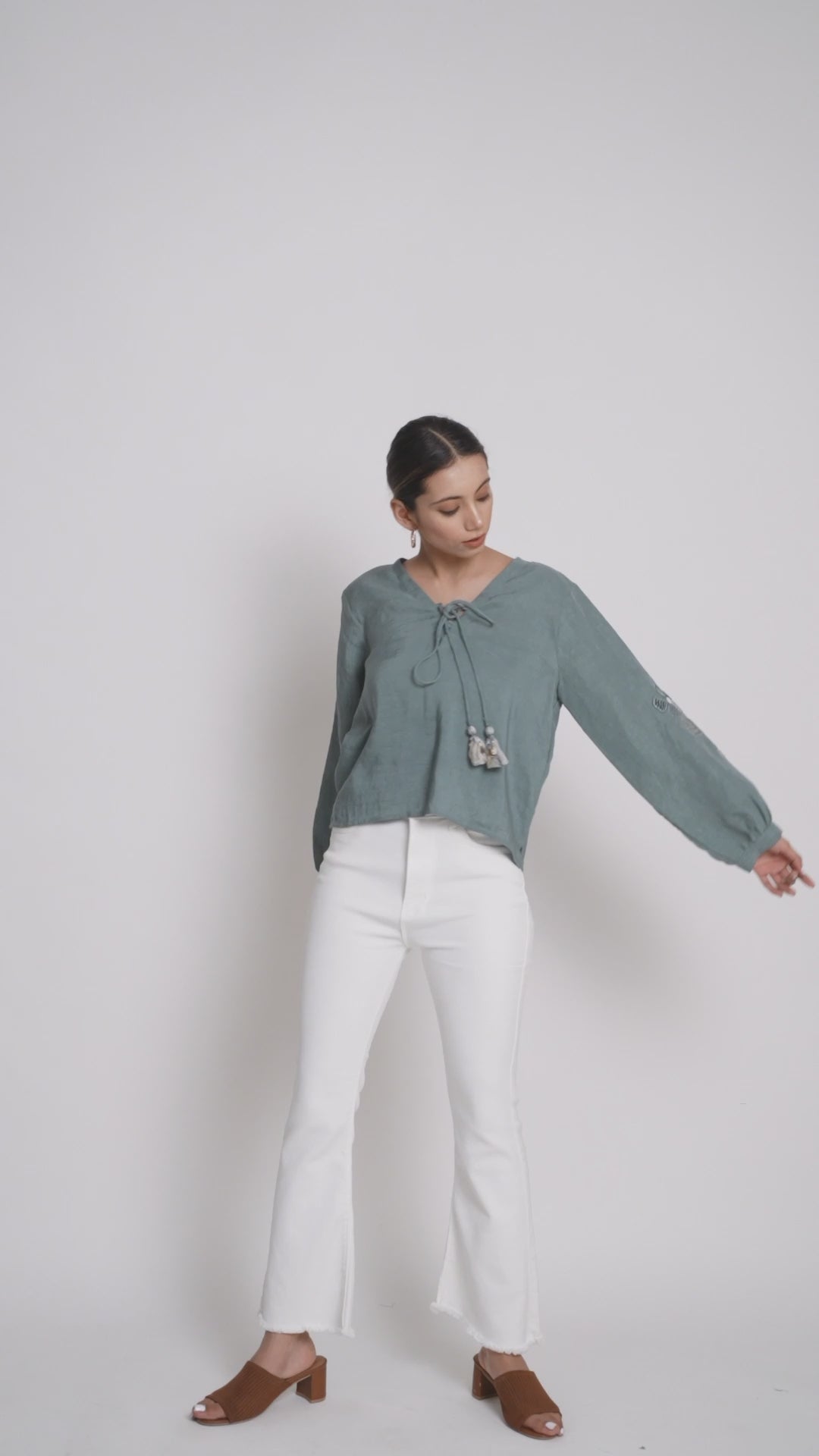Terra Luna Blue Frida Top