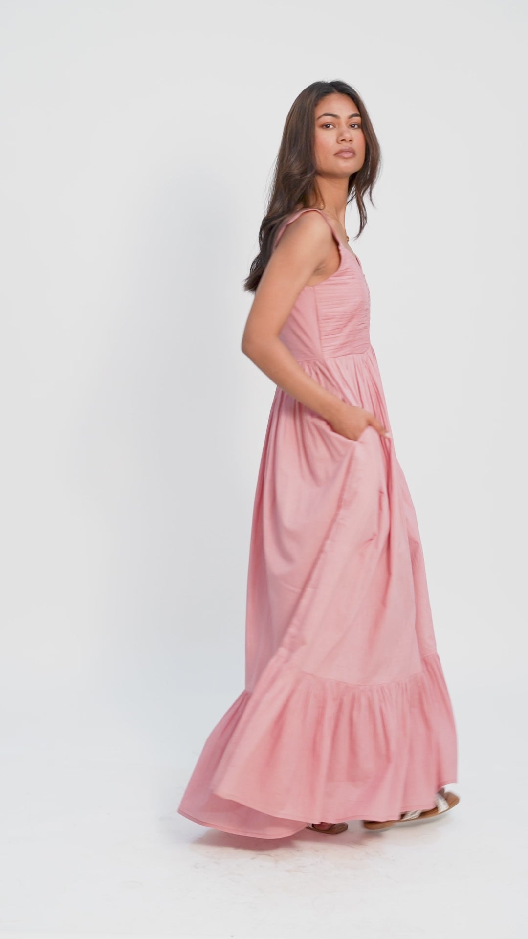 Rose Plume Dew Dress